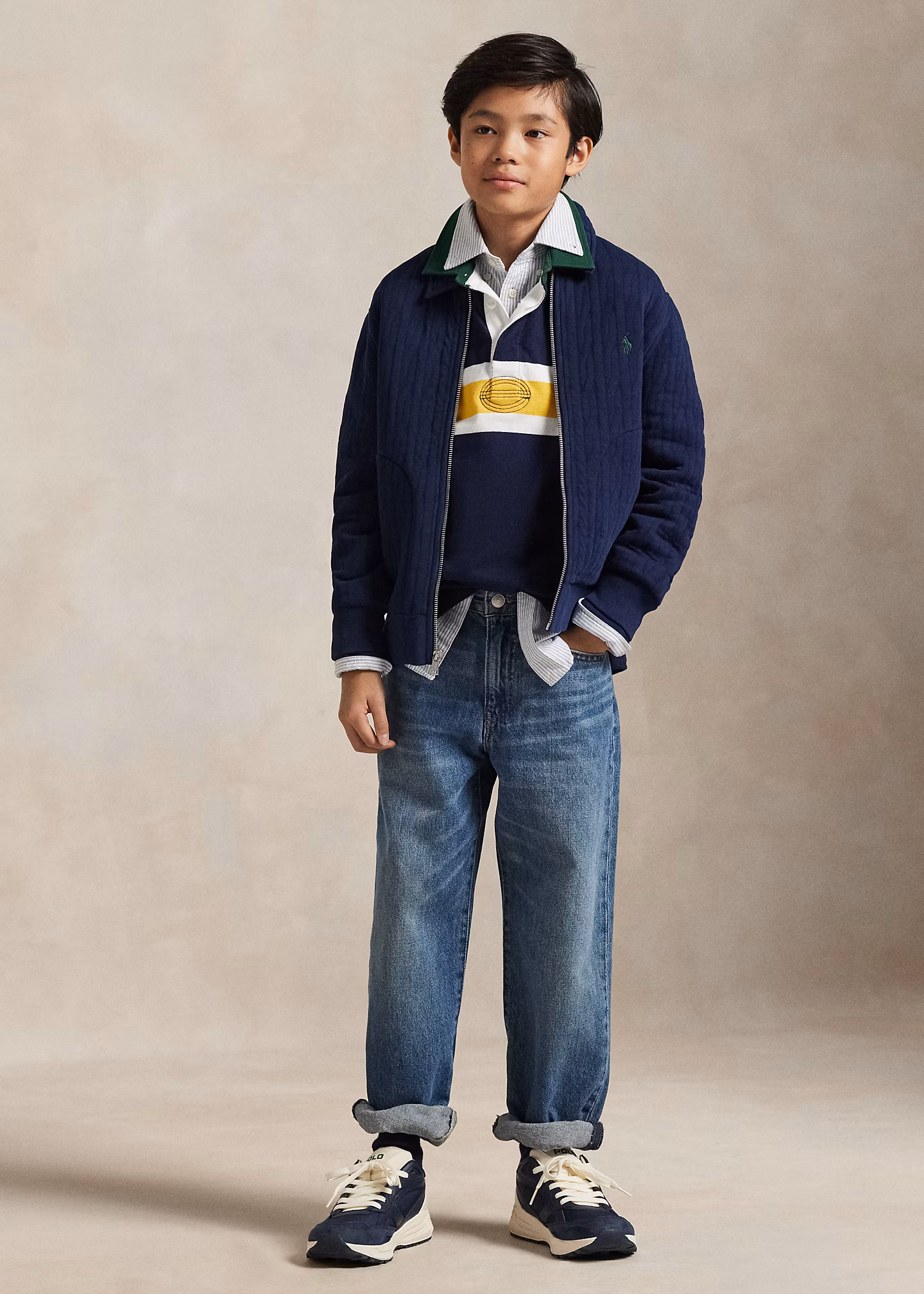 Steppjacke mit Zopfmuster - RALPH LAUREN OUTLET