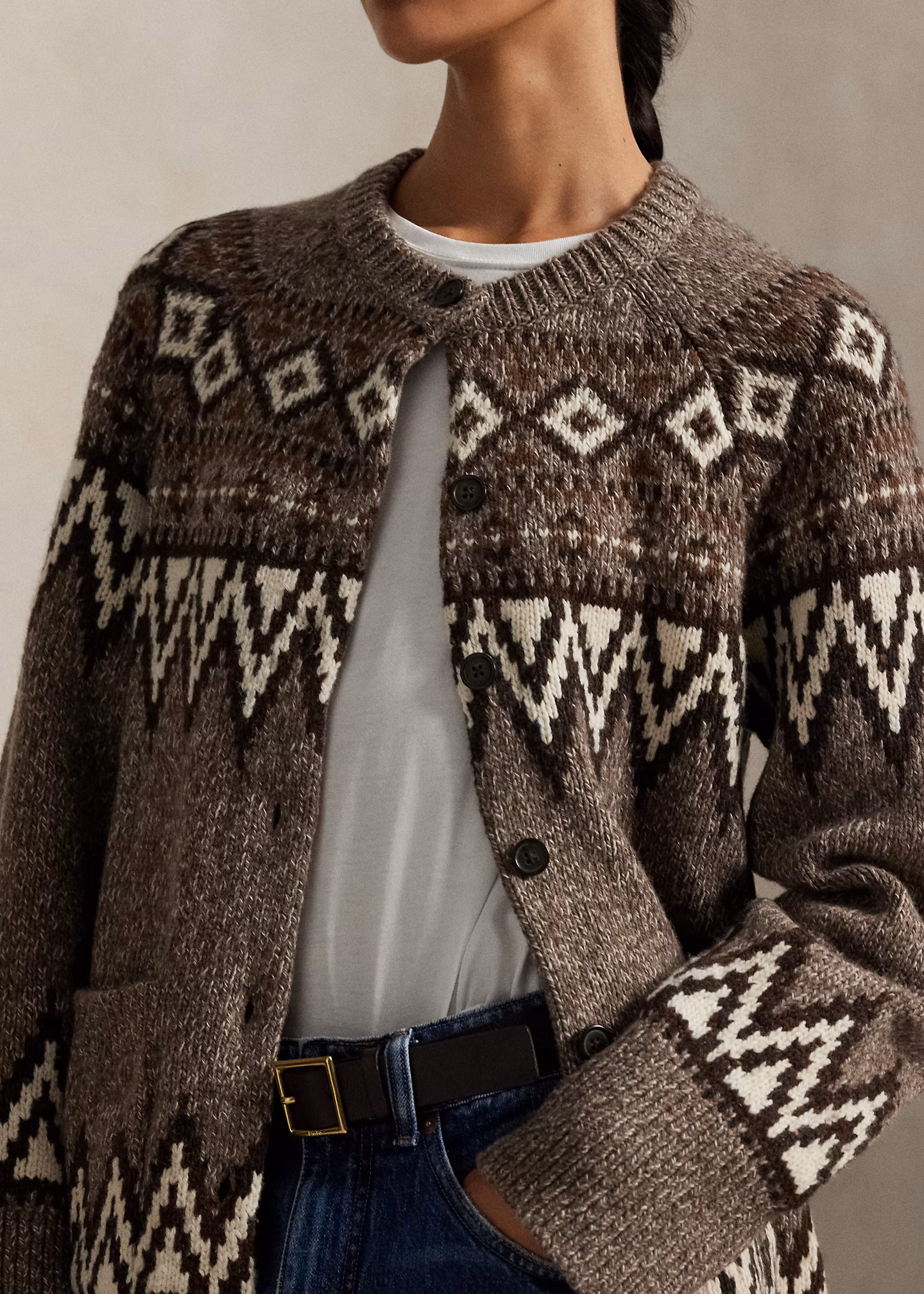 Strickjacke mit Fair-Isle-Muster - RALPH LAUREN OUTLET