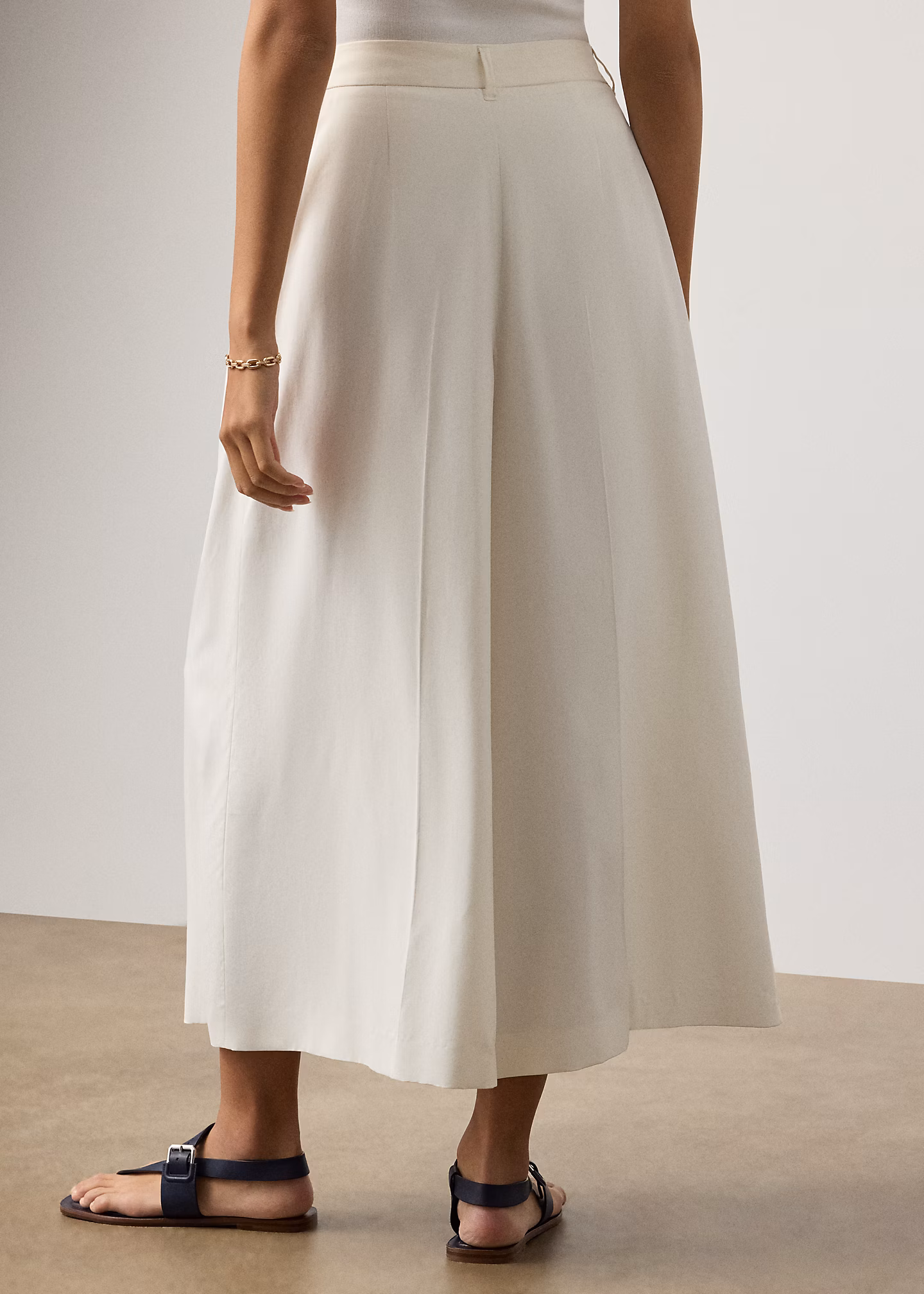 Bundfaltenhose Myrtle aus Seidenpopeline - RALPH LAUREN OUTLET