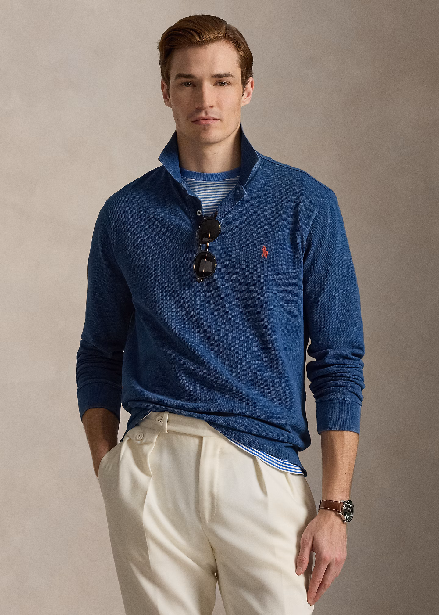 Custom-Slim-Fit Piqué-Poloshirt - RALPH LAUREN OUTLET