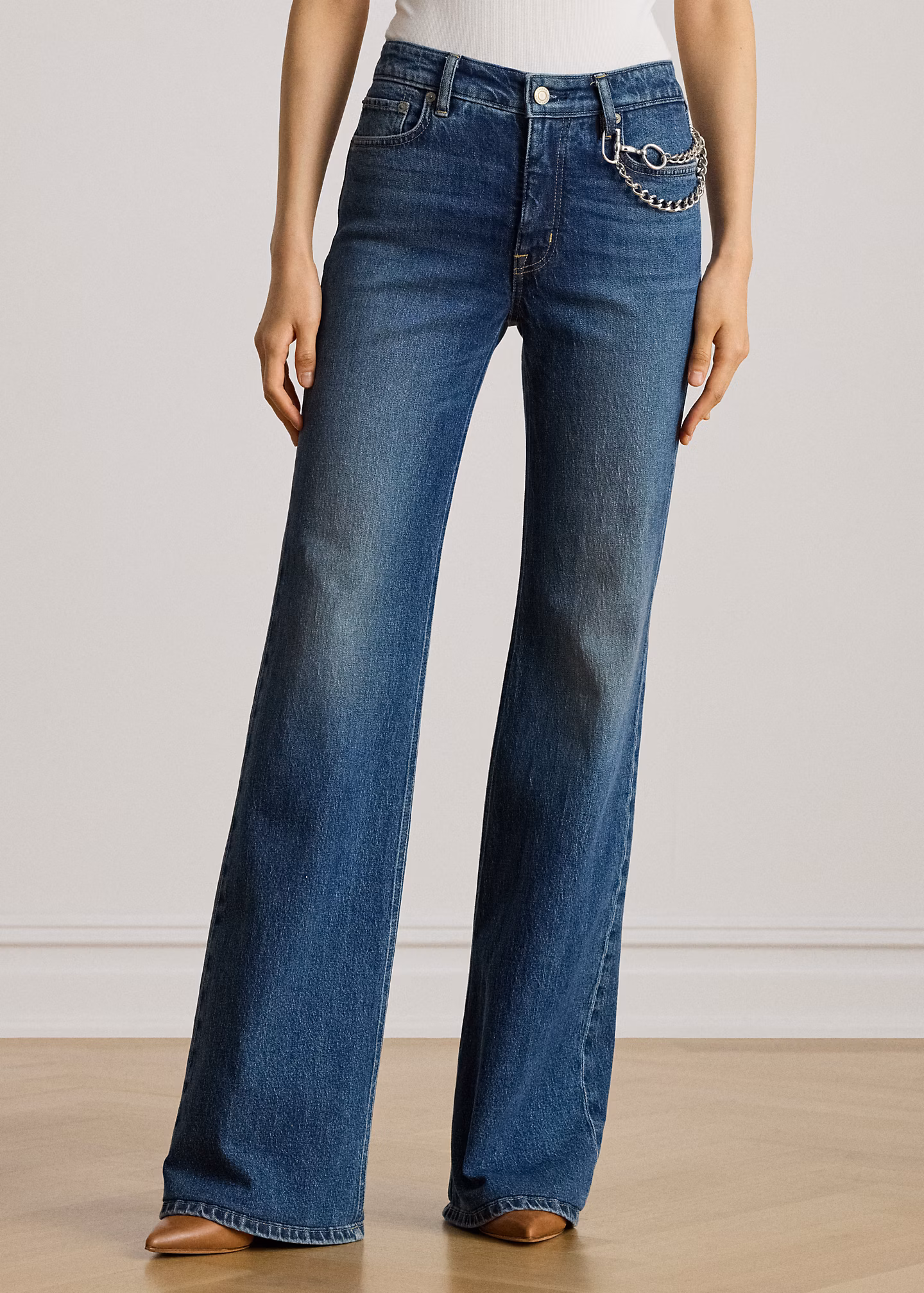Ausgestellte Jeans mit Kettendetail - RALPH LAUREN OUTLET