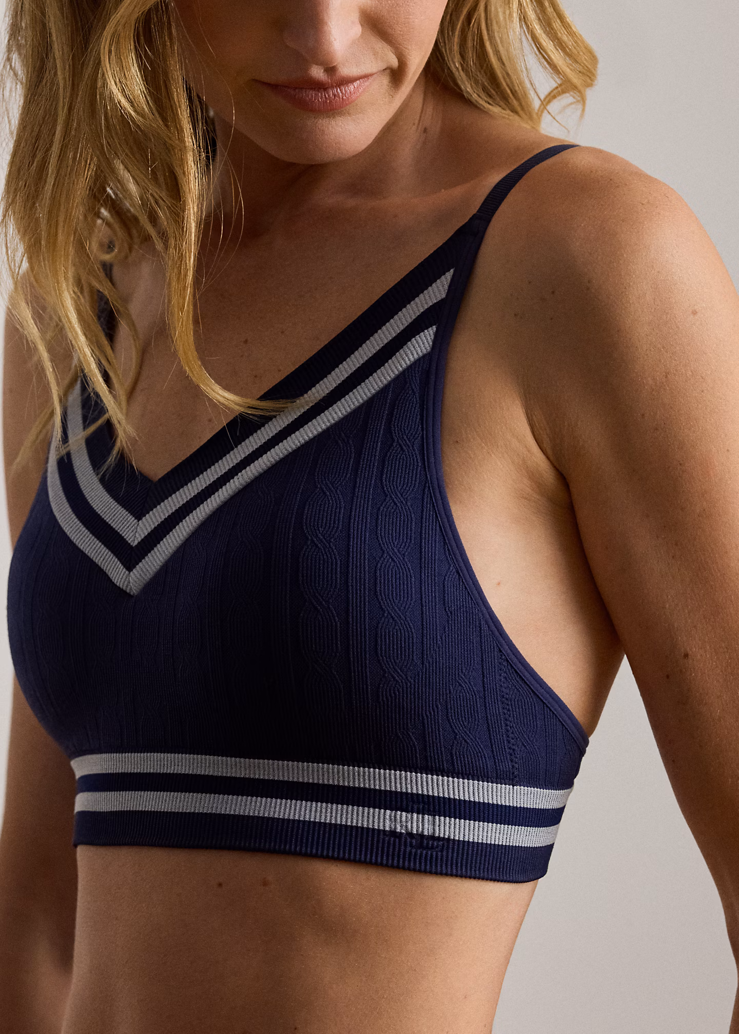 Bügelloser BH mit Cricket-Zopfmuster - RALPH LAUREN OUTLET