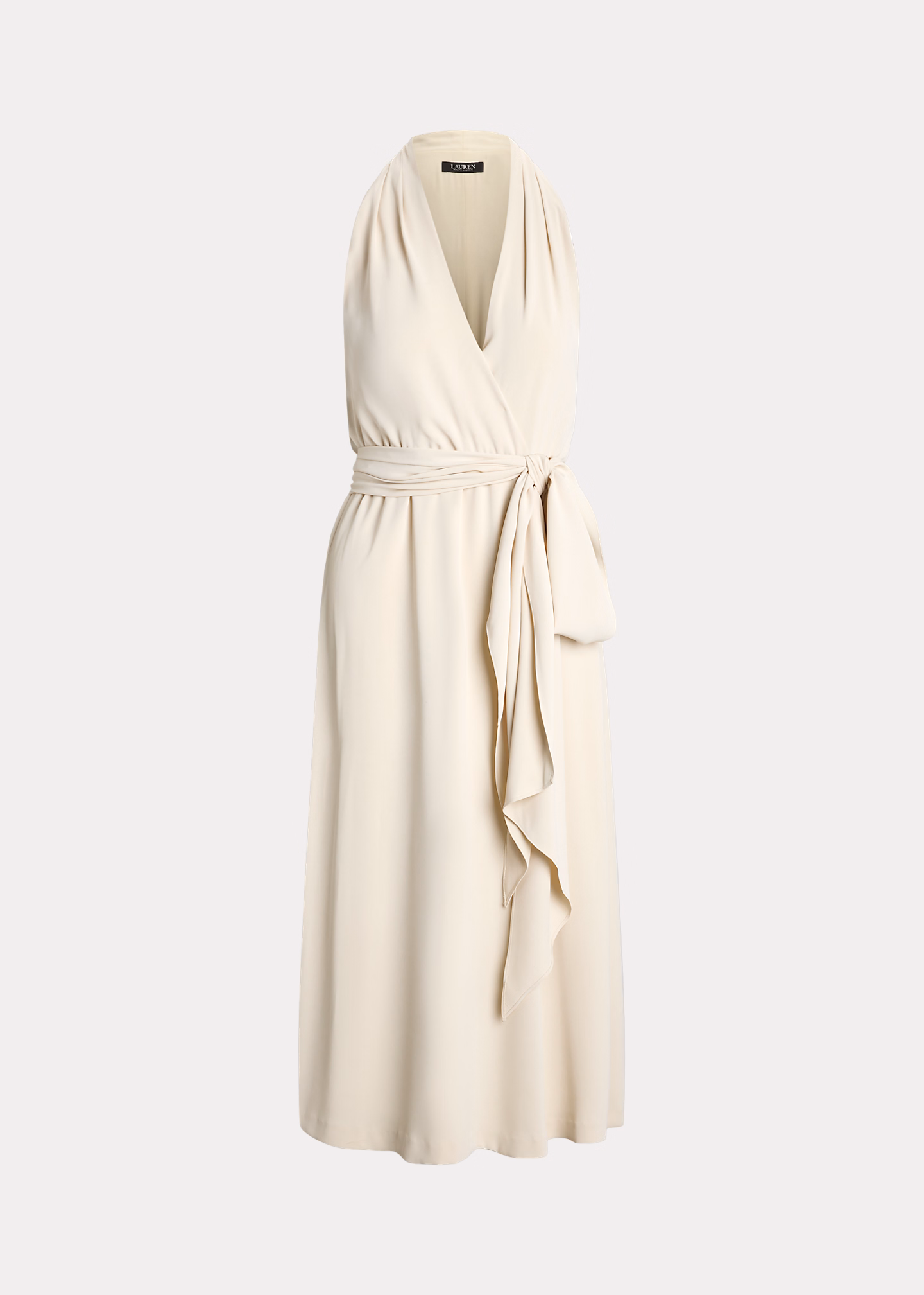 Neckholder-Cocktailkleid aus Georgette - RALPH LAUREN OUTLET