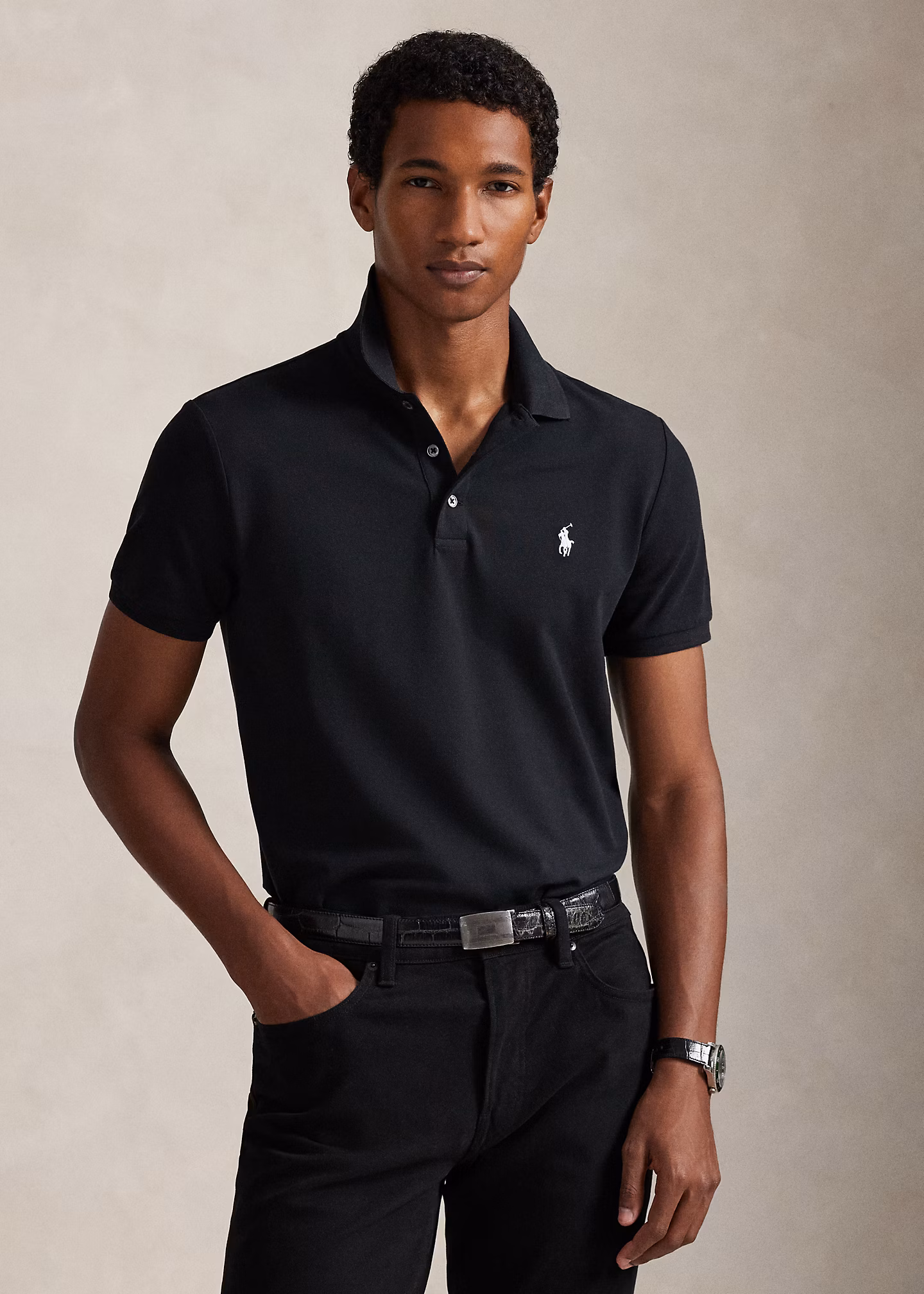 Custom-Slim-Fit Piqué-Poloshirt - RALPH LAUREN OUTLET