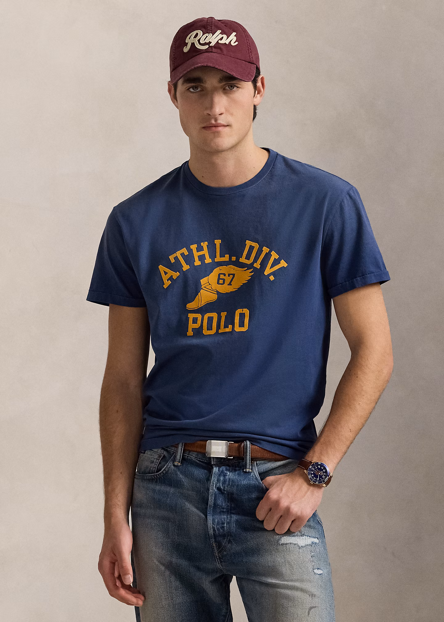 Classic-Fit Jersey-T-Shirt mit Logo - RALPH LAUREN OUTLET