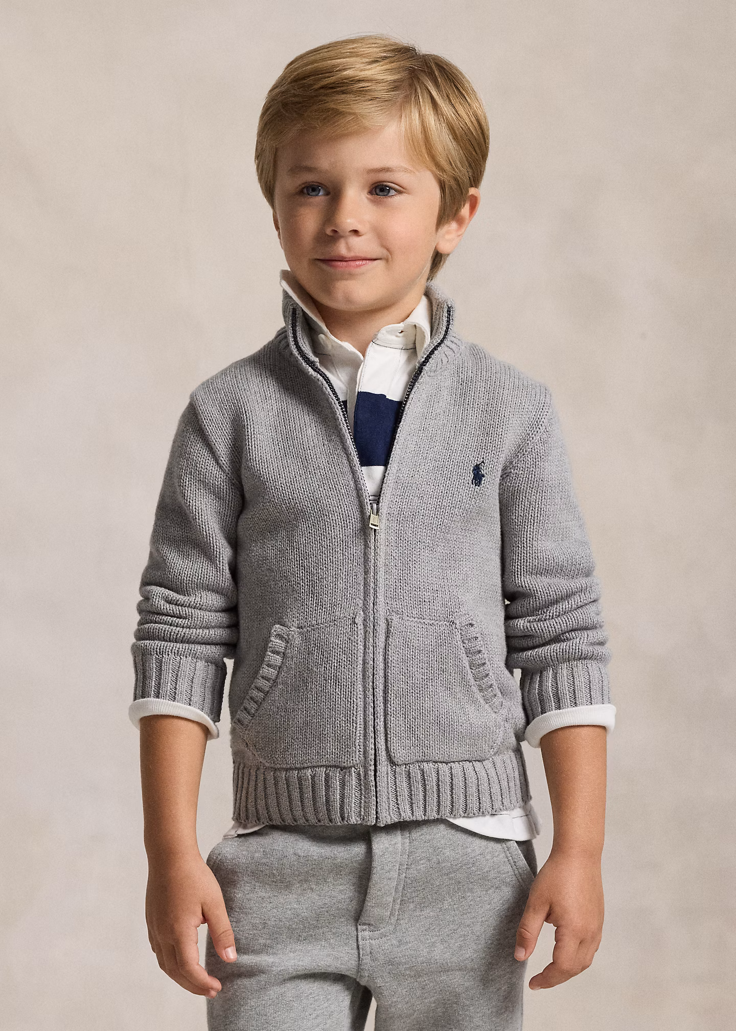 Baumwolljacke mit Reißverschluss - RALPH LAUREN OUTLET