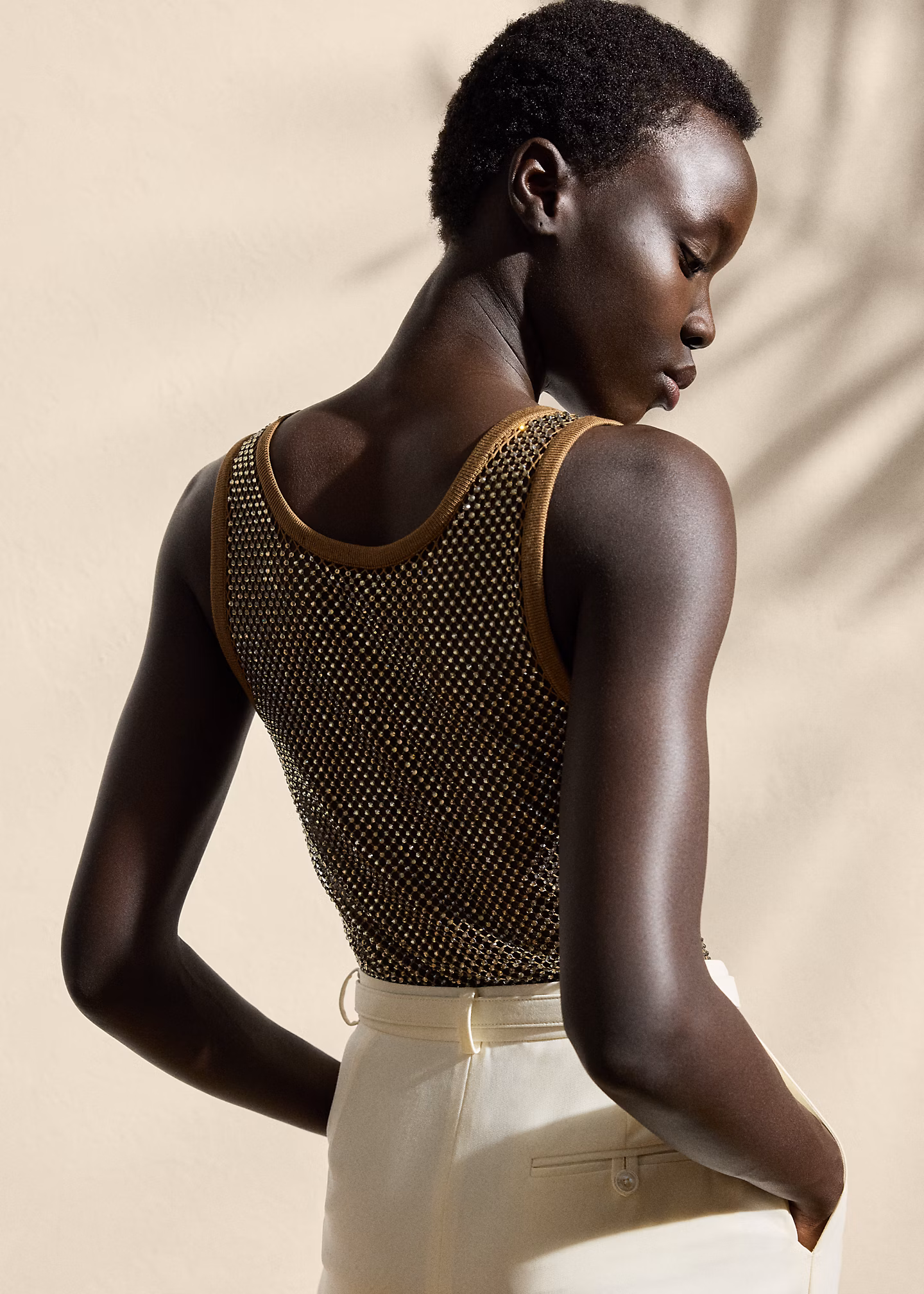 Verziertes Mesh-Tanktop Melony - RALPH LAUREN OUTLET