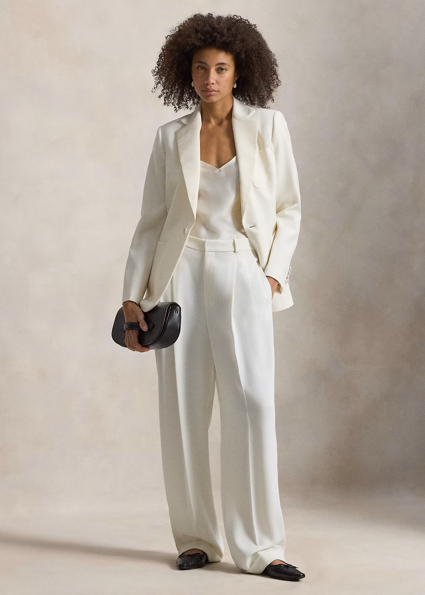 Einreihiger Wollblazer mit Seidenrevers - RALPH LAUREN OUTLET