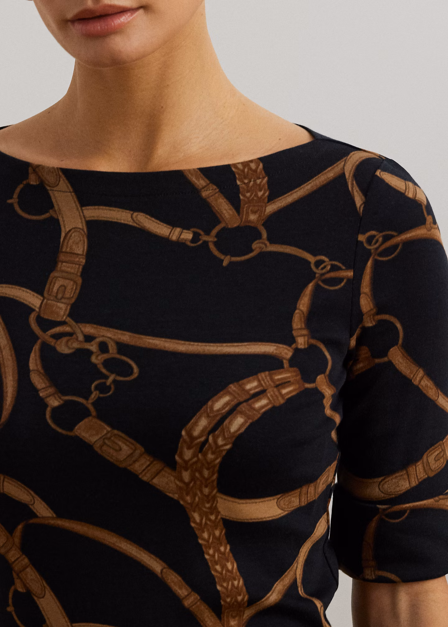 T-Shirt mit Gürteldruck - RALPH LAUREN OUTLET