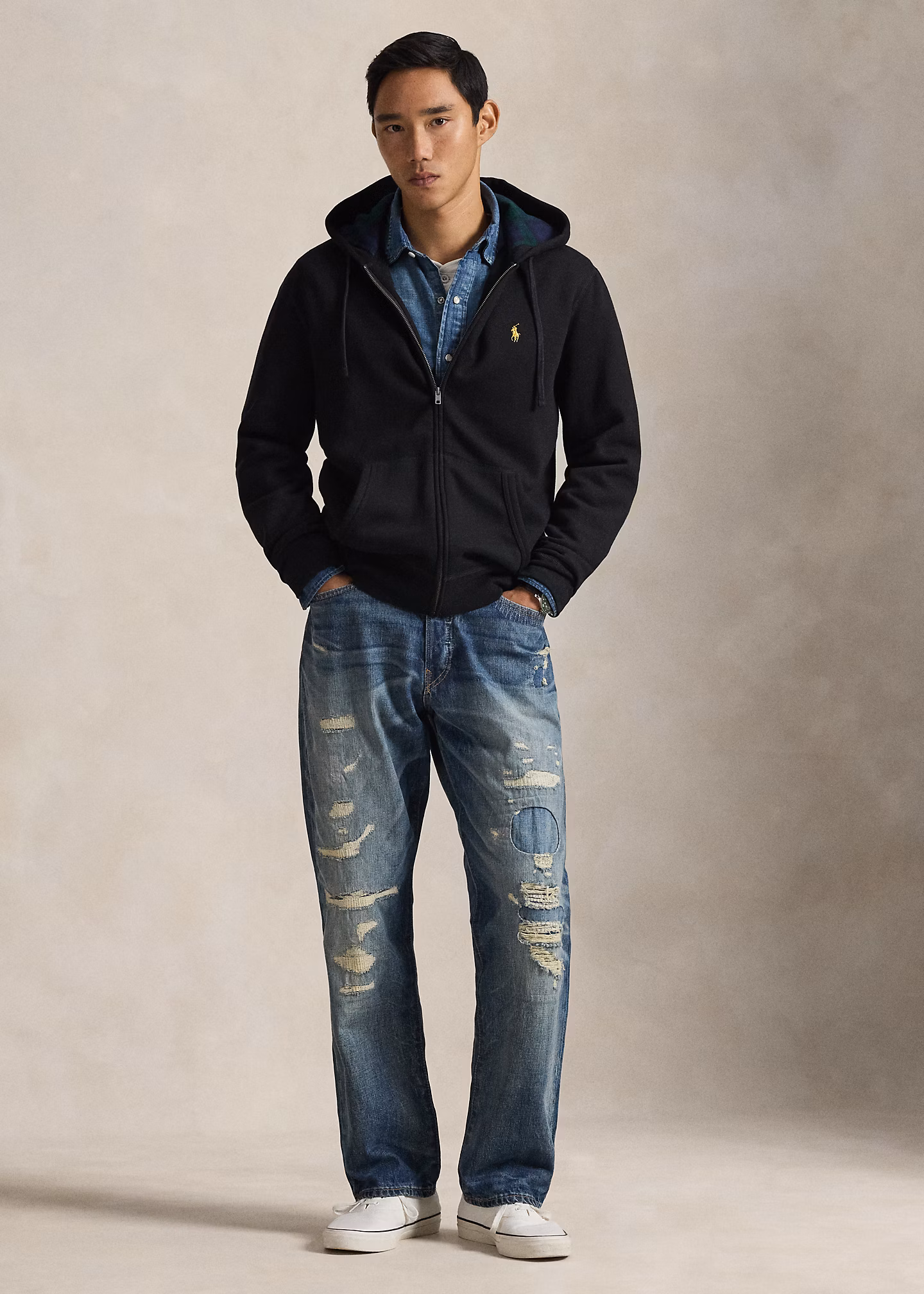 Die RL-Kapuzenjacke aus Fleece - RALPH LAUREN OUTLET