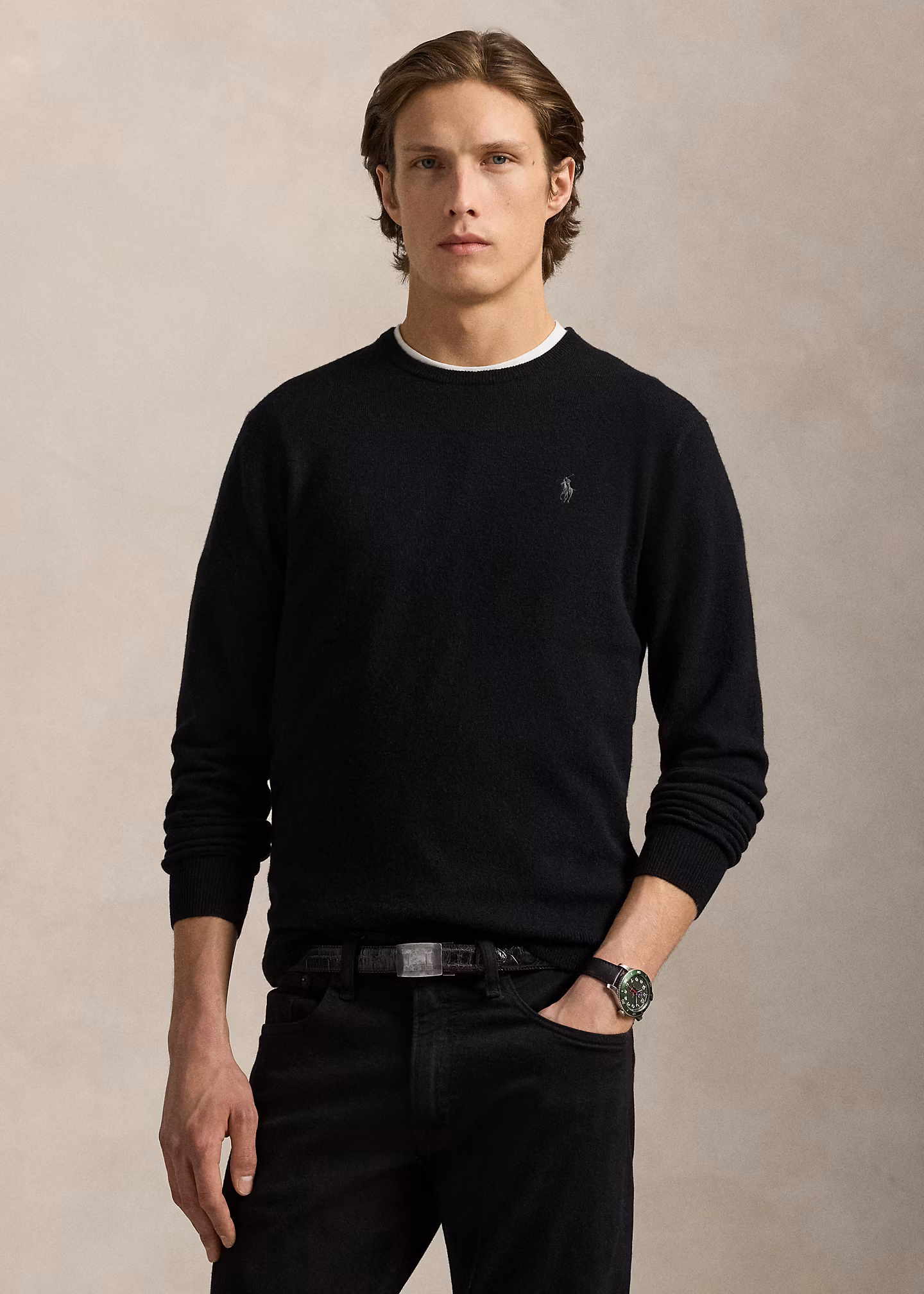 Wollpullover mit Rundhalsausschnitt - RALPH LAUREN OUTLET