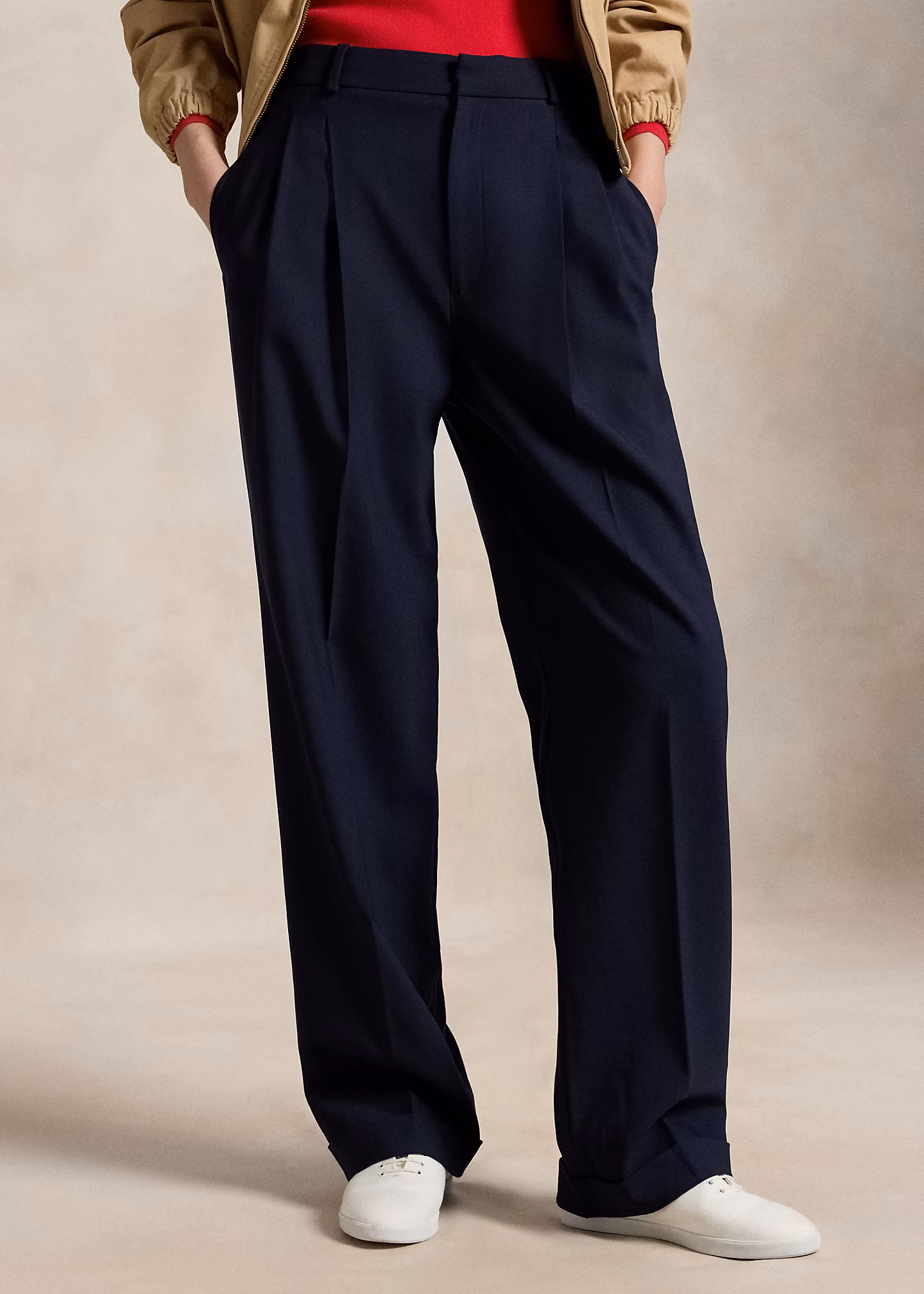 Wool-Blend Faille Bacall Pant - RALPH LAUREN OUTLET