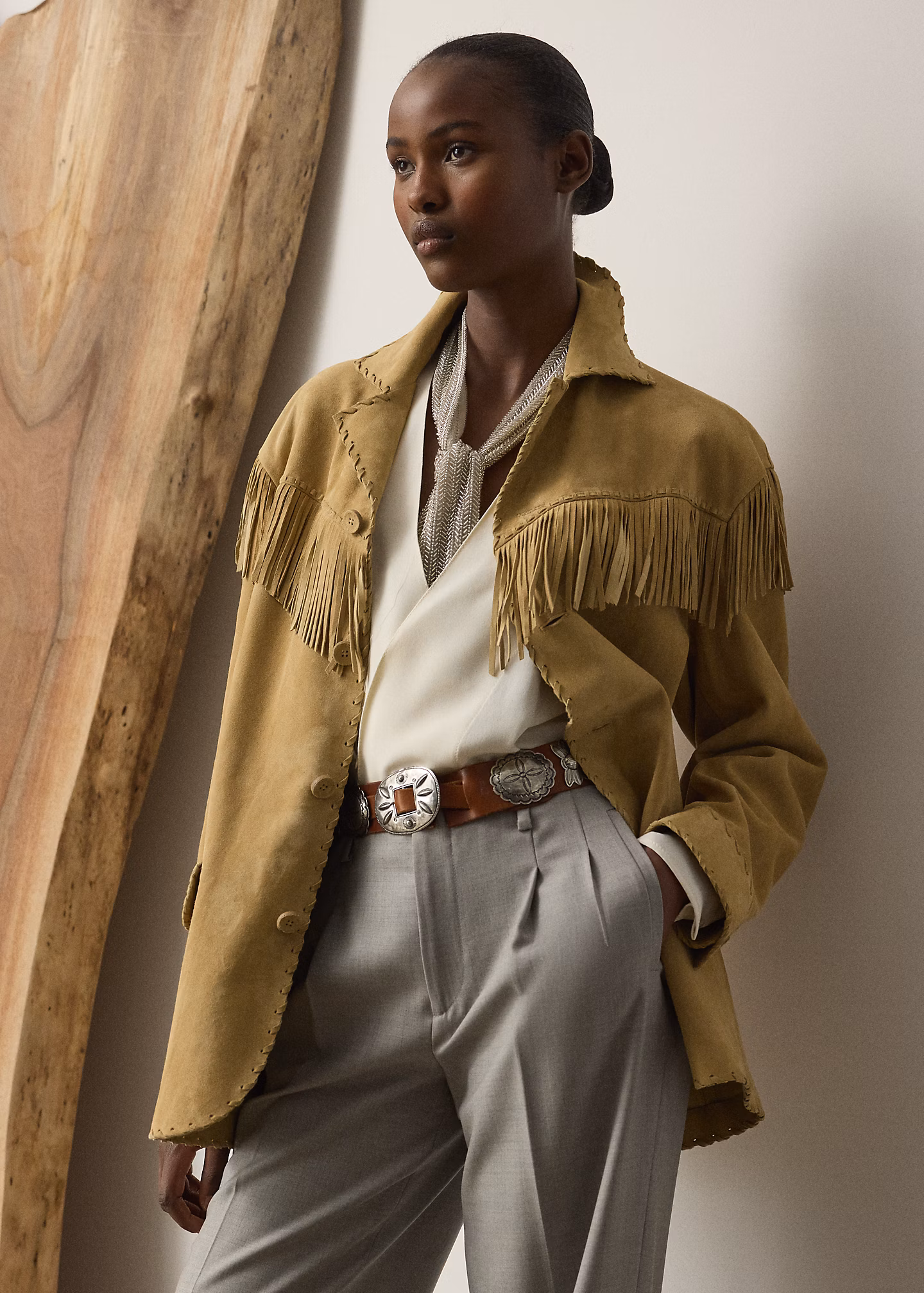 Lammwildlederjacke Ryland mit Fransen - RALPH LAUREN OUTLET