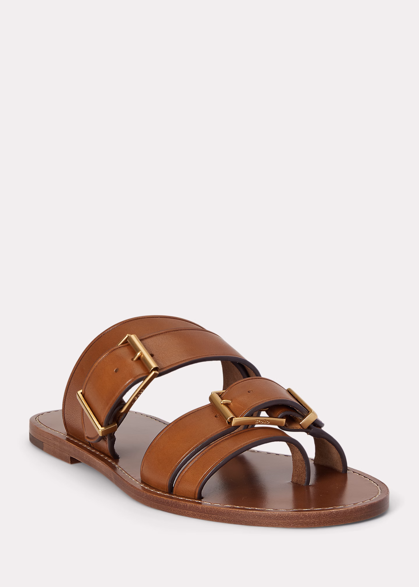 Ledersandale mit Schnallenriemen - RALPH LAUREN OUTLET