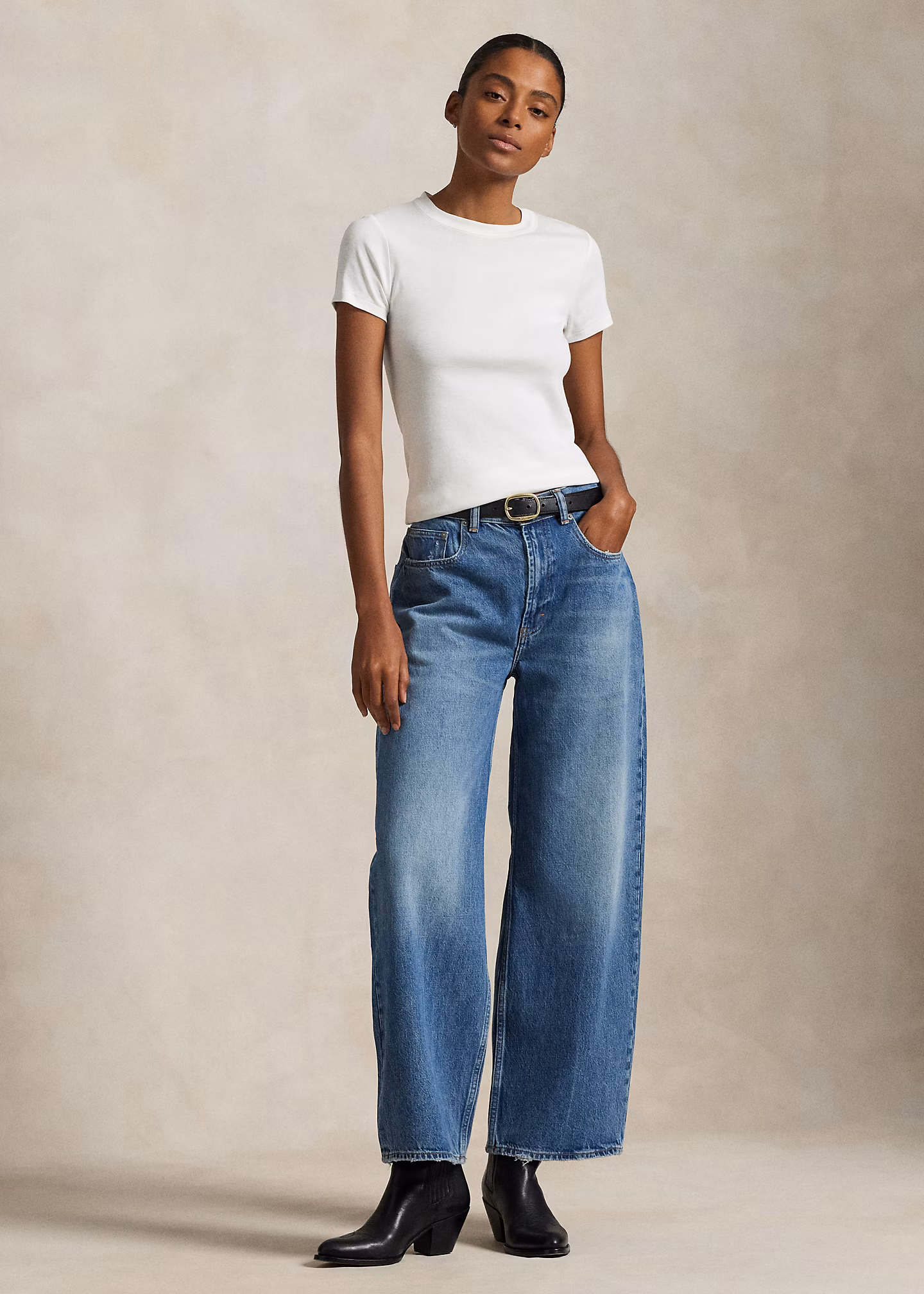 Relaxed-Fit Jeans mit weitem Bein - RALPH LAUREN OUTLET