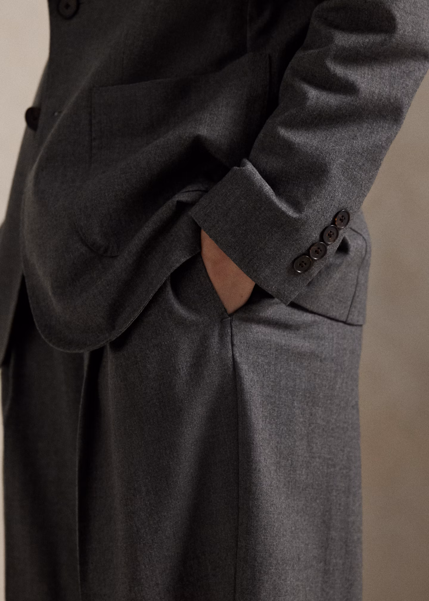 Einreihiger Blazer aus Wollmischung - RALPH LAUREN OUTLET