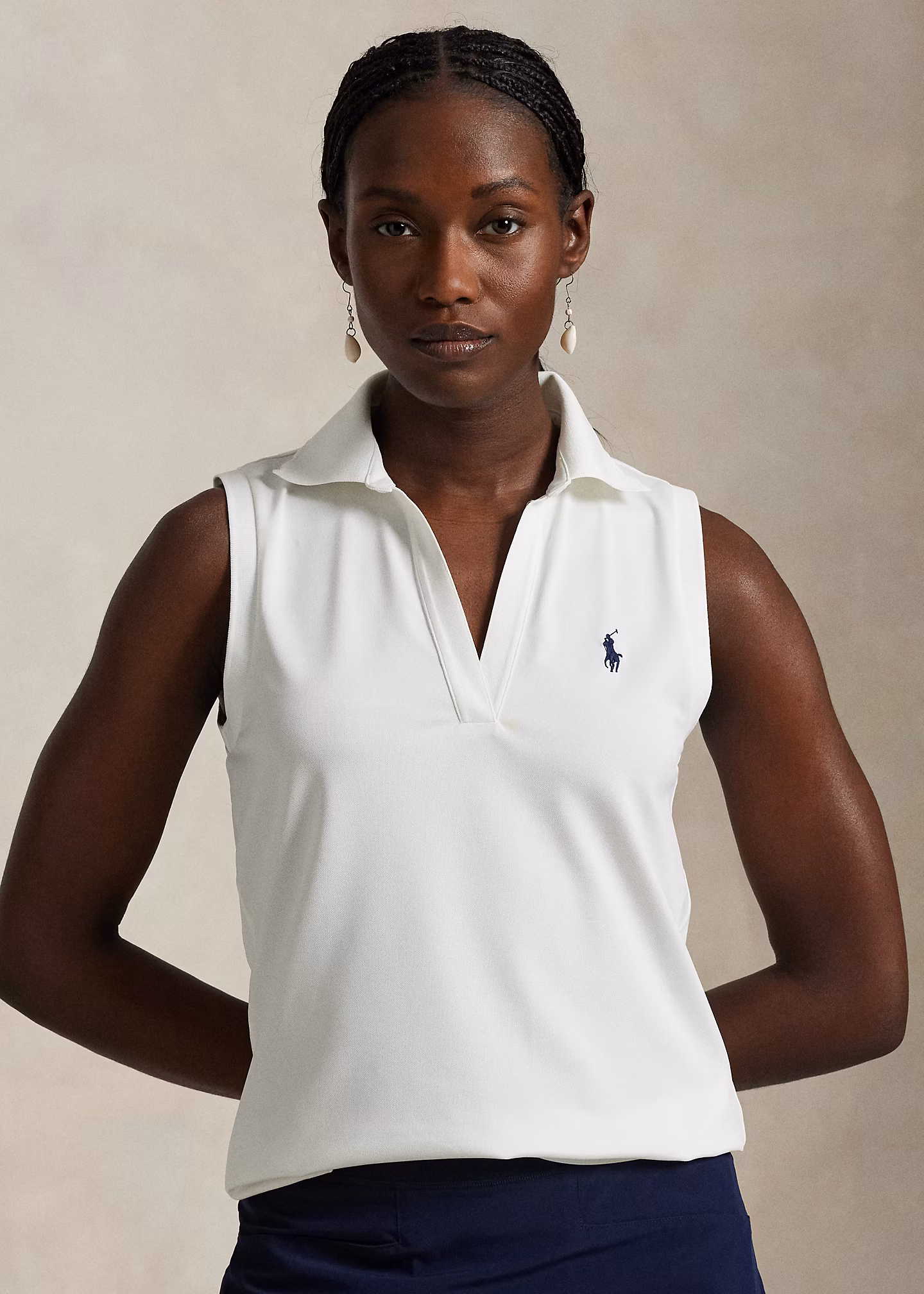 Ärmelloses Poloshirt im Tailored-Fit - RALPH LAUREN OUTLET