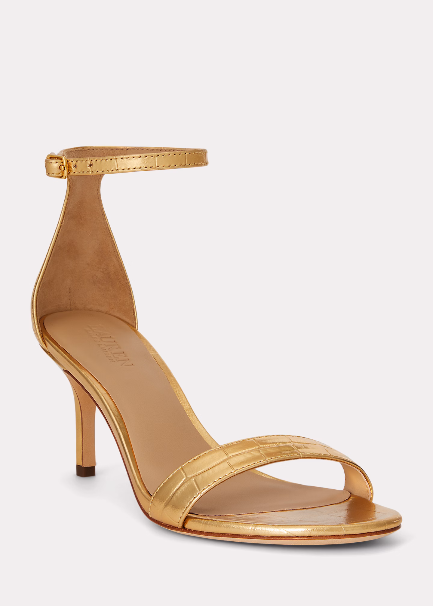 Geprägte Metallic-Sandale Allie - RALPH LAUREN OUTLET