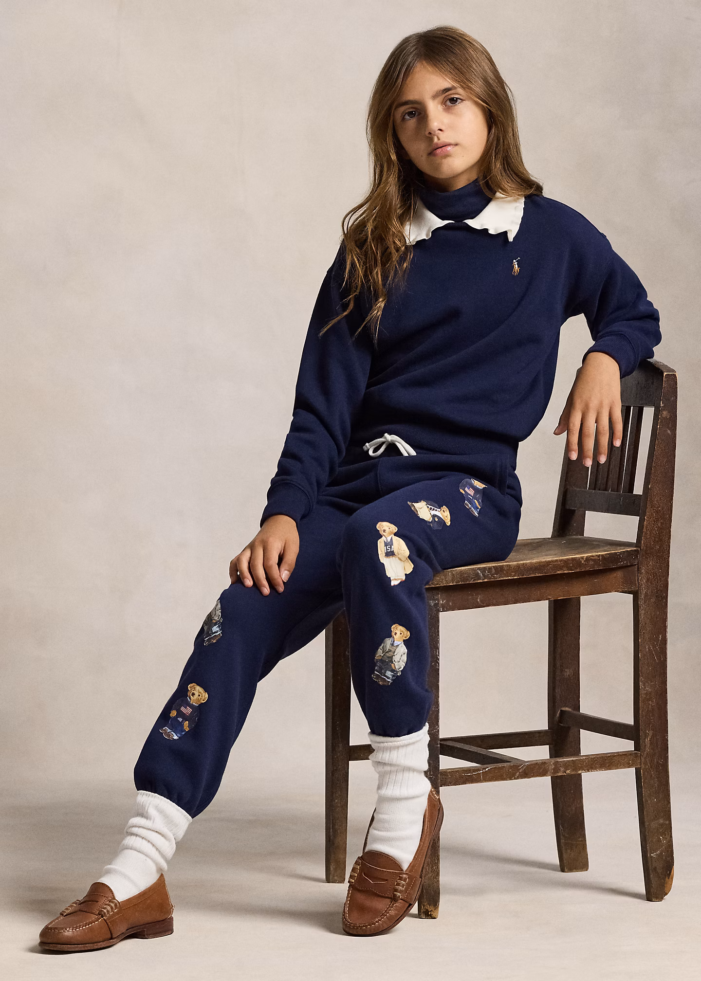 Fleece-Sweatshirt mit Kragen - RALPH LAUREN OUTLET