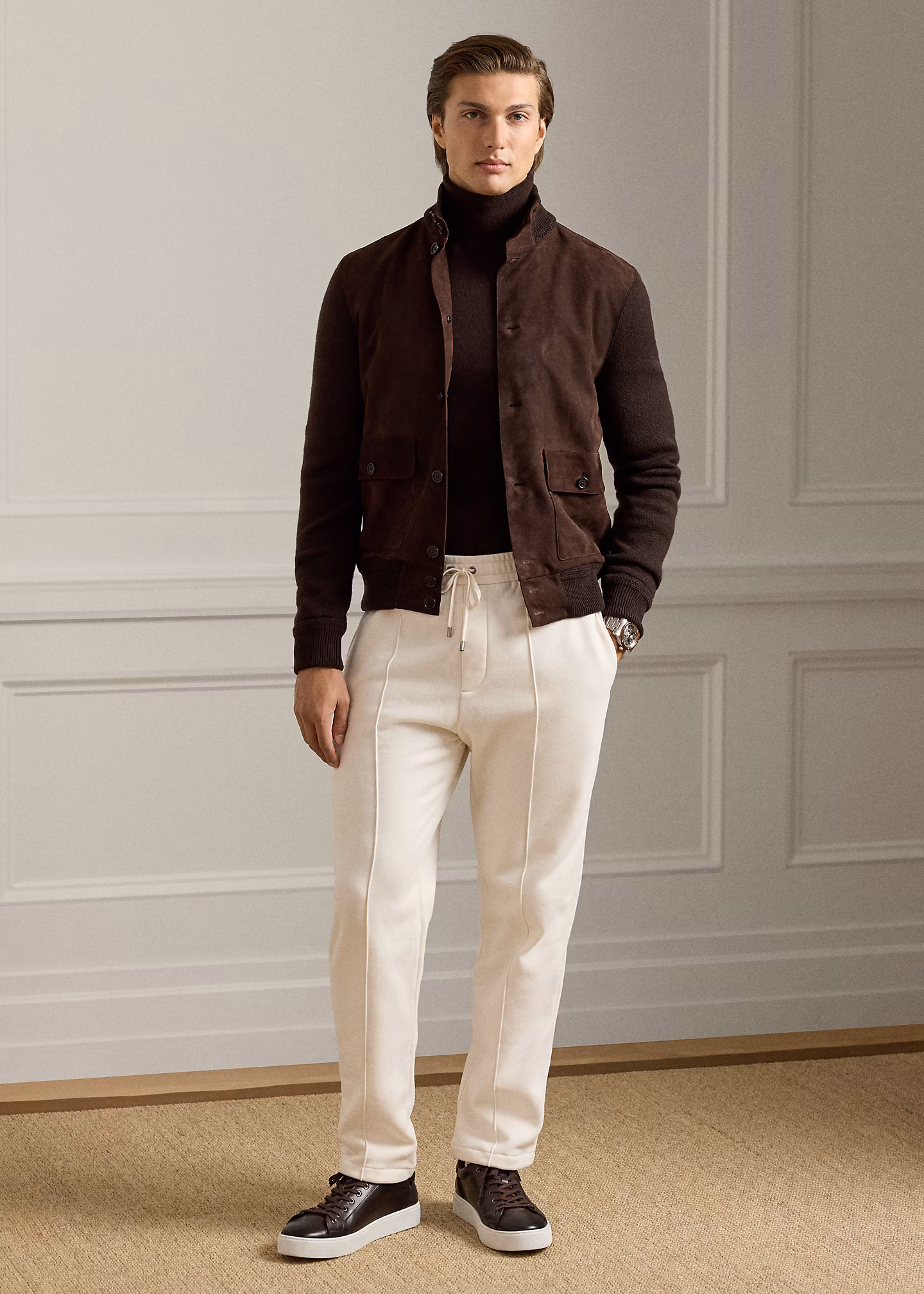 Hose aus Baumwoll-Kaschmir-Fleece - RALPH LAUREN OUTLET