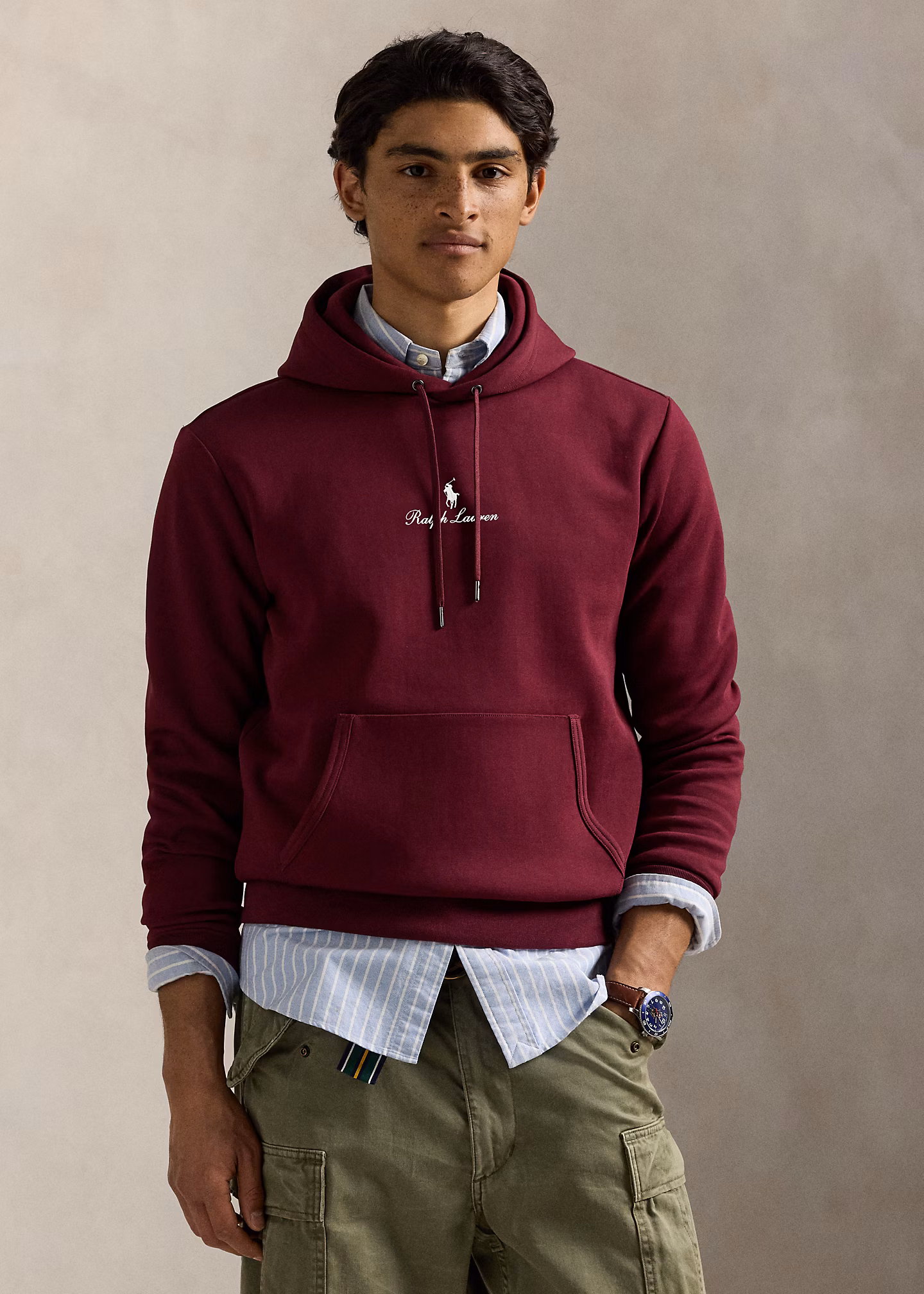 Doppellagige Kapuzenjacke mit Logo - RALPH LAUREN OUTLET