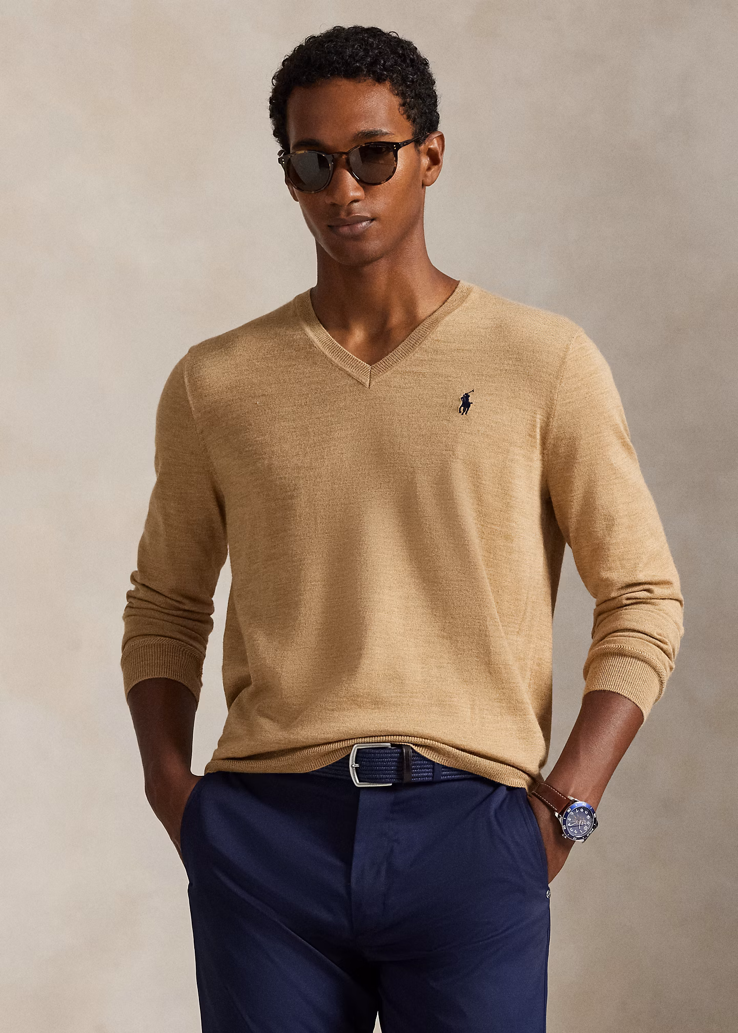 Performance-Pullover mit V-Ausschnitt - RALPH LAUREN OUTLET