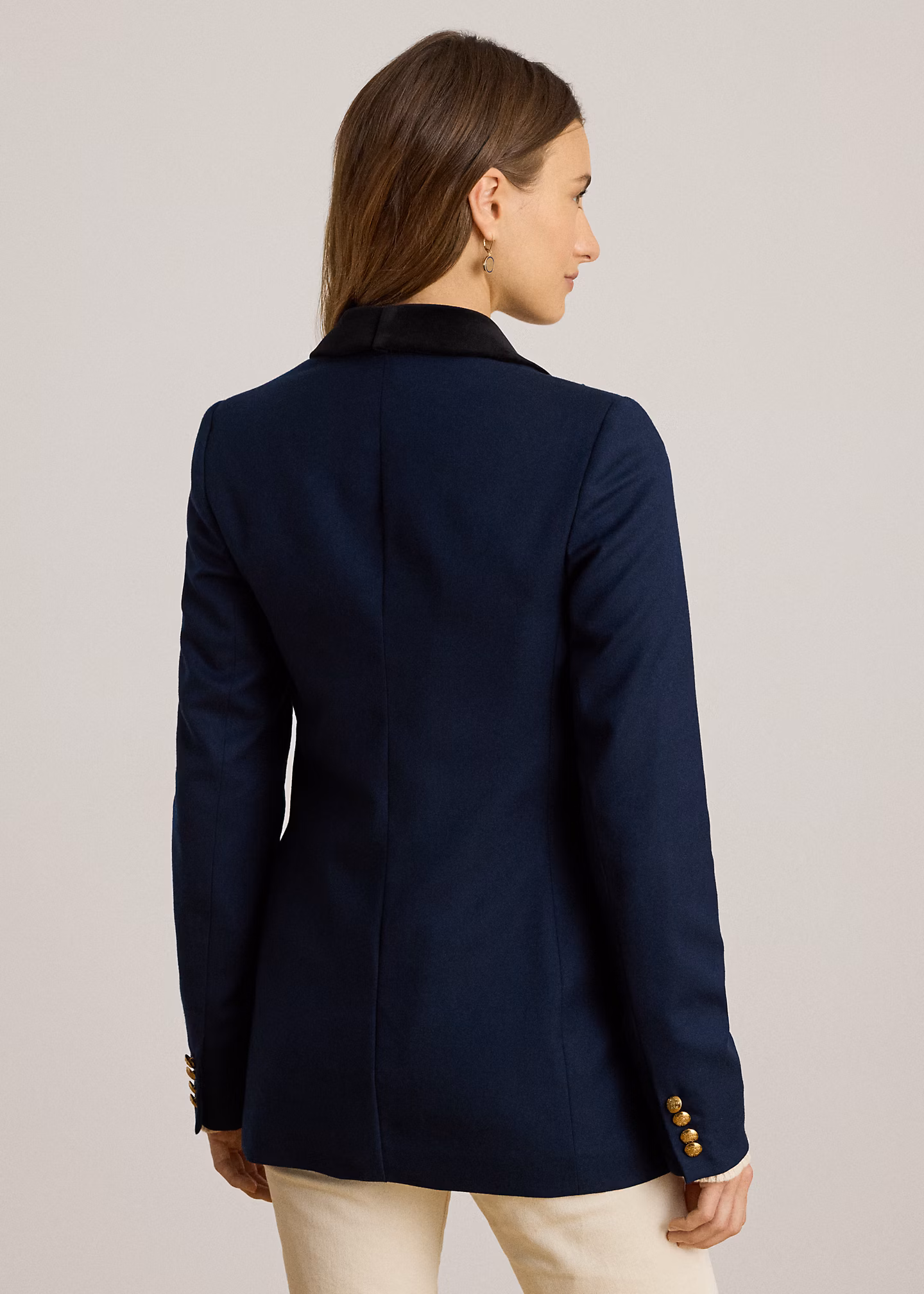 Zweireihiger Blazer aus Wolltwill - RALPH LAUREN OUTLET