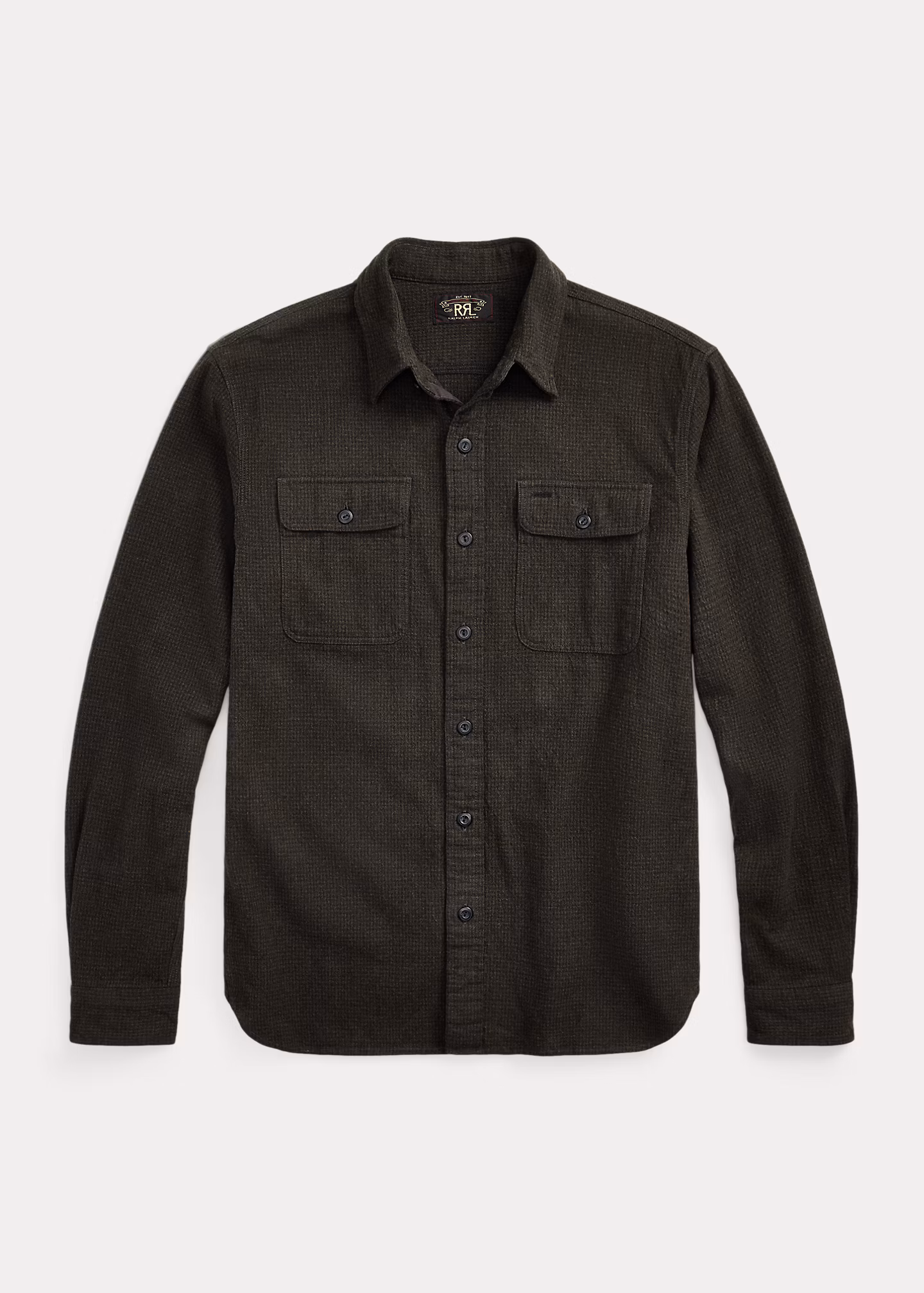 Angerautes Arbeitshemd mit Mikro-Karo - RALPH LAUREN OUTLET