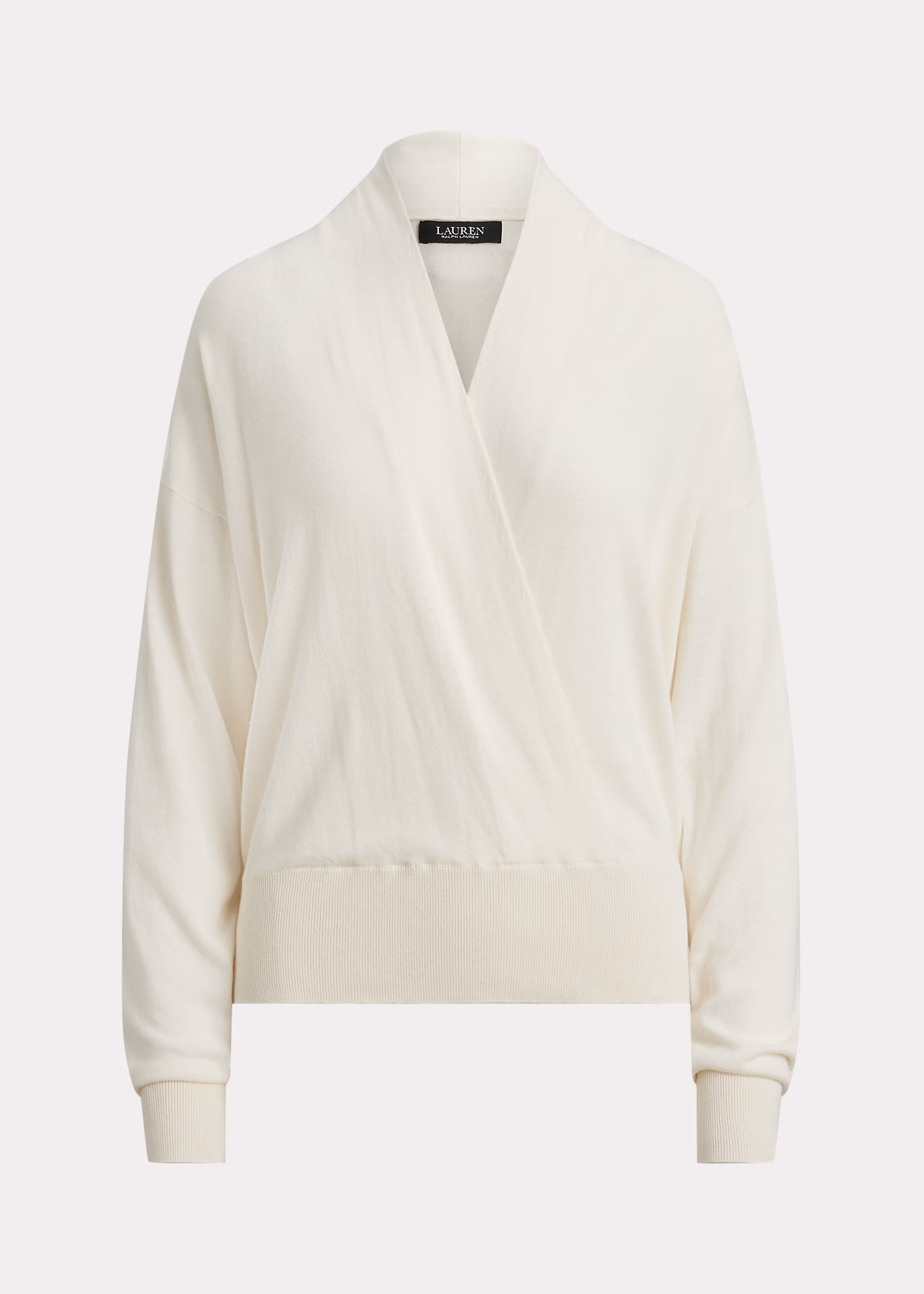 Baumwoll-Modal-Pullover mit V-Ausschnitt - RALPH LAUREN OUTLET