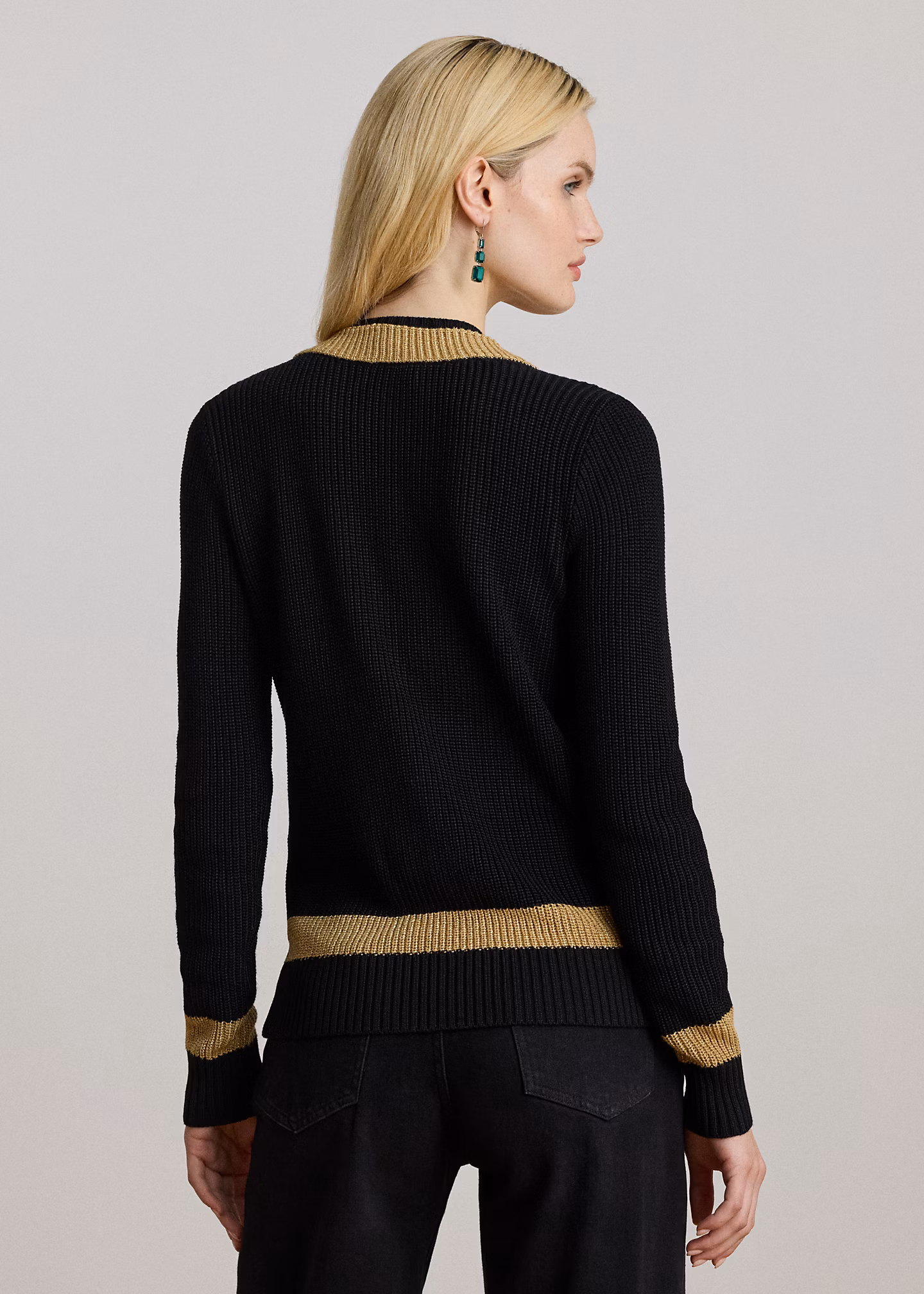 Cricketpullover mit Metallic-Besatz - RALPH LAUREN OUTLET