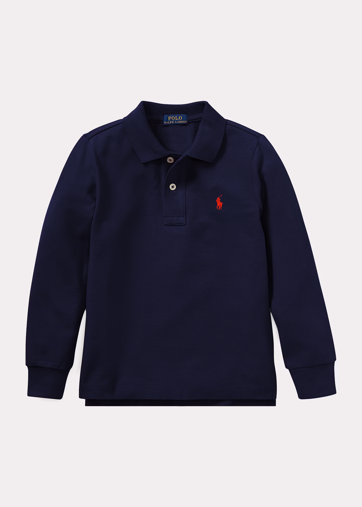Langarm-Poloshirt aus Baumwollpiqué - RALPH LAUREN OUTLET