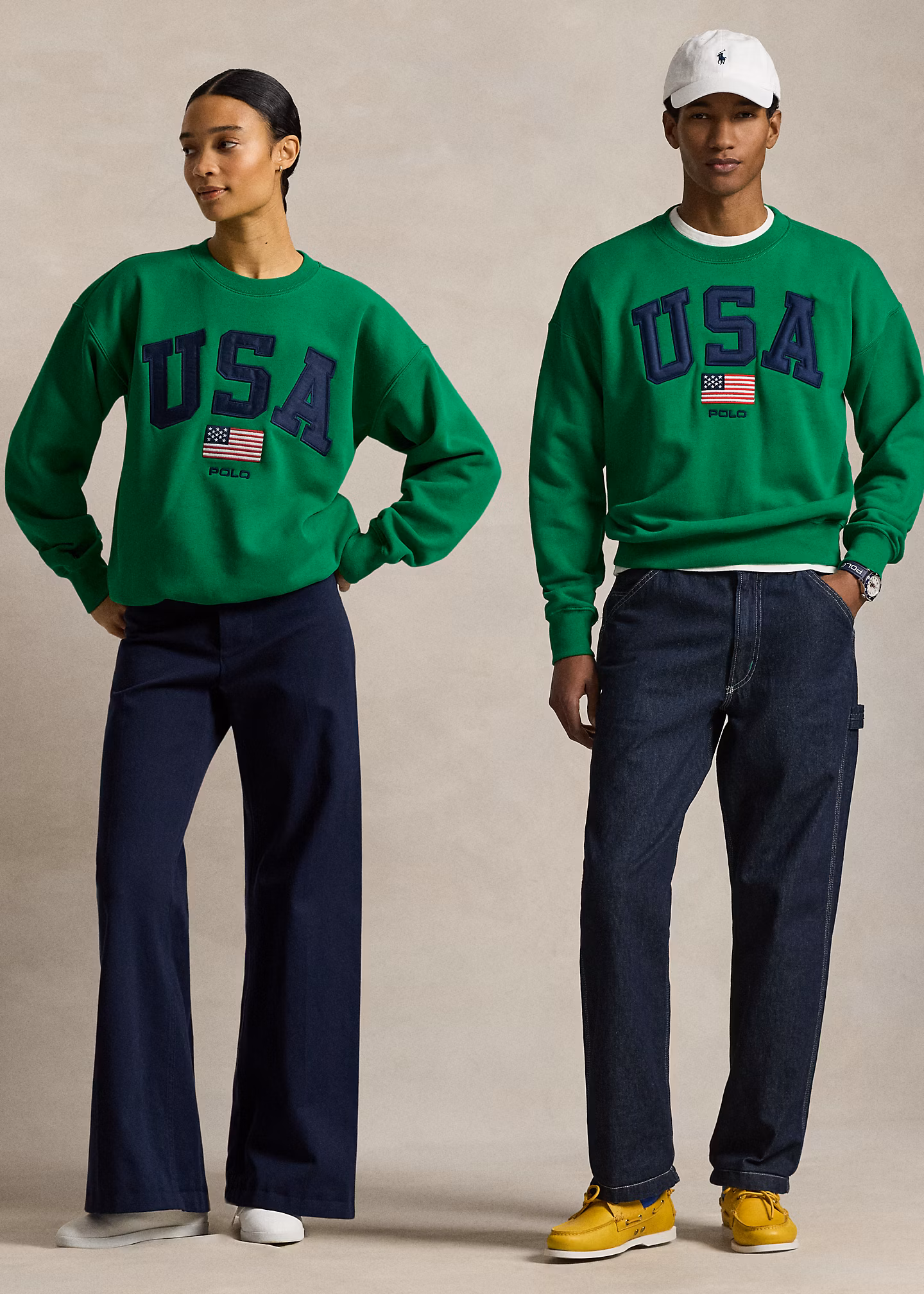 Vintage-Fit Sweatshirt mit US-Flagge - RALPH LAUREN OUTLET