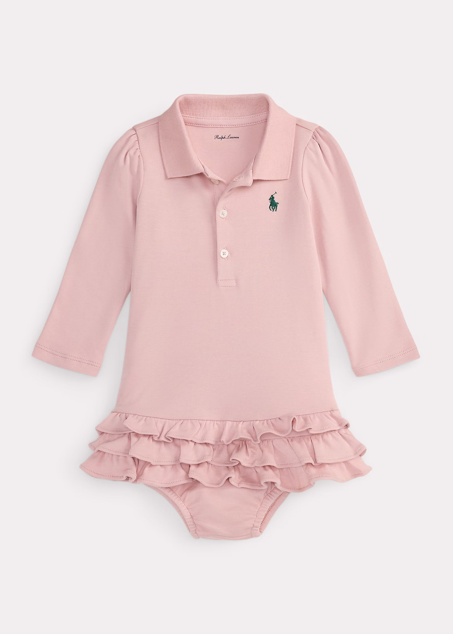 Gerüschtes Polokleid mit Höschen - RALPH LAUREN OUTLET