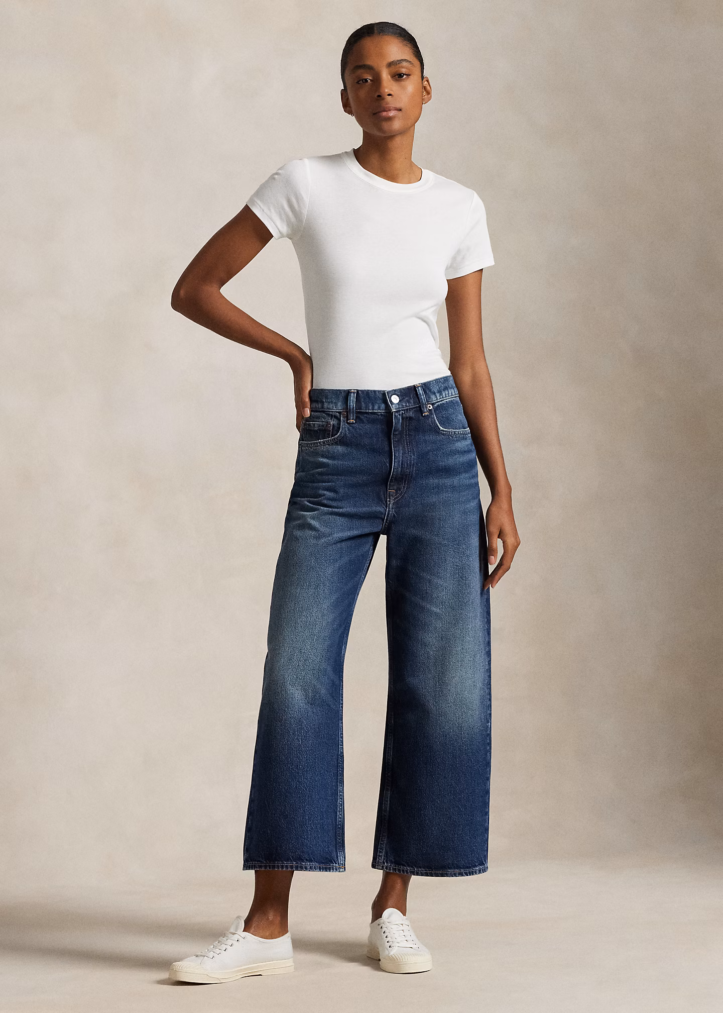 Jeans in 3/4-Länge mit hoher Leibhöhe - RALPH LAUREN OUTLET