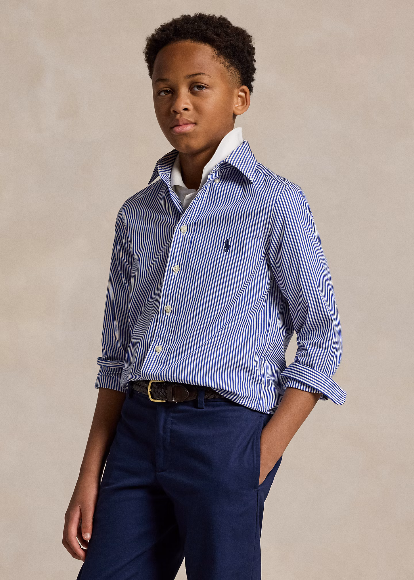 Slim-Fit Anzughemd aus Baumwolle - RALPH LAUREN OUTLET