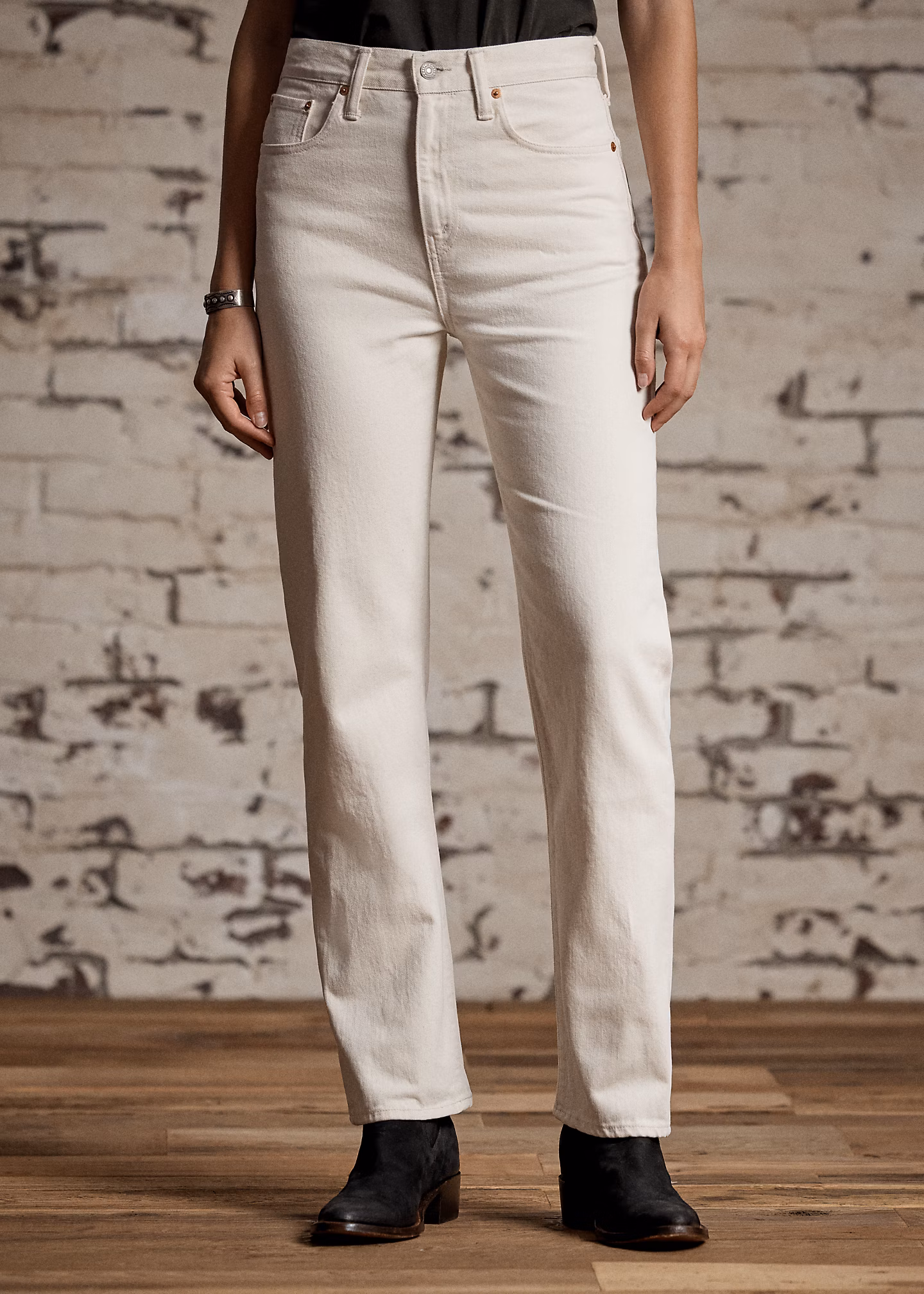 Straight-Fit Jeans aus Natur-Denim - RALPH LAUREN OUTLET