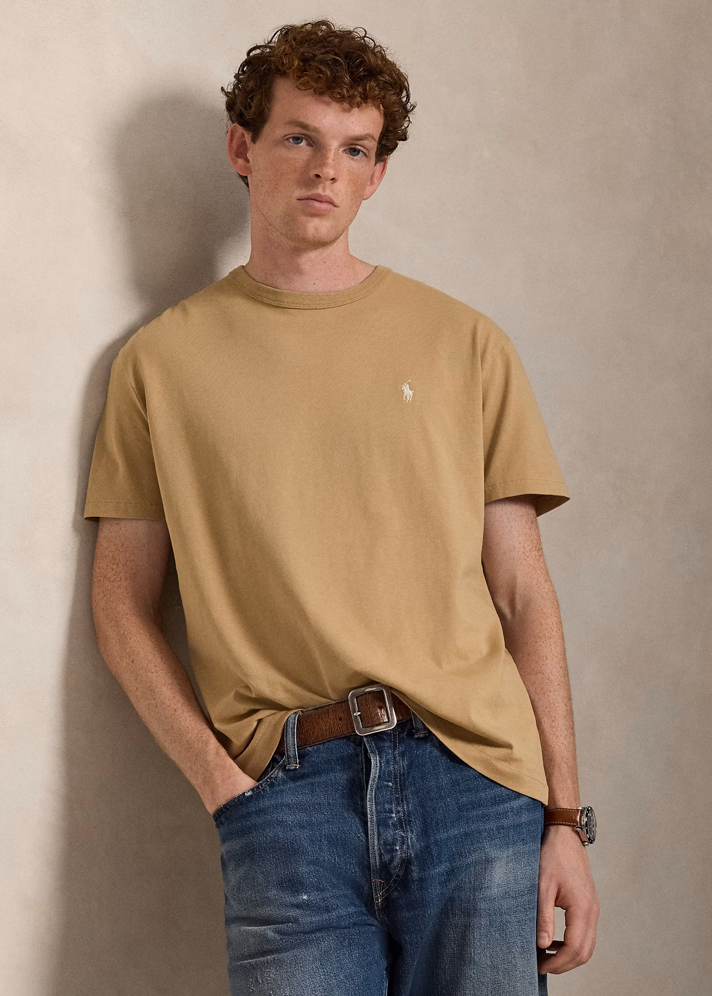 Classic-Fit Rundhals-T-Shirt aus Jersey - RALPH LAUREN OUTLET