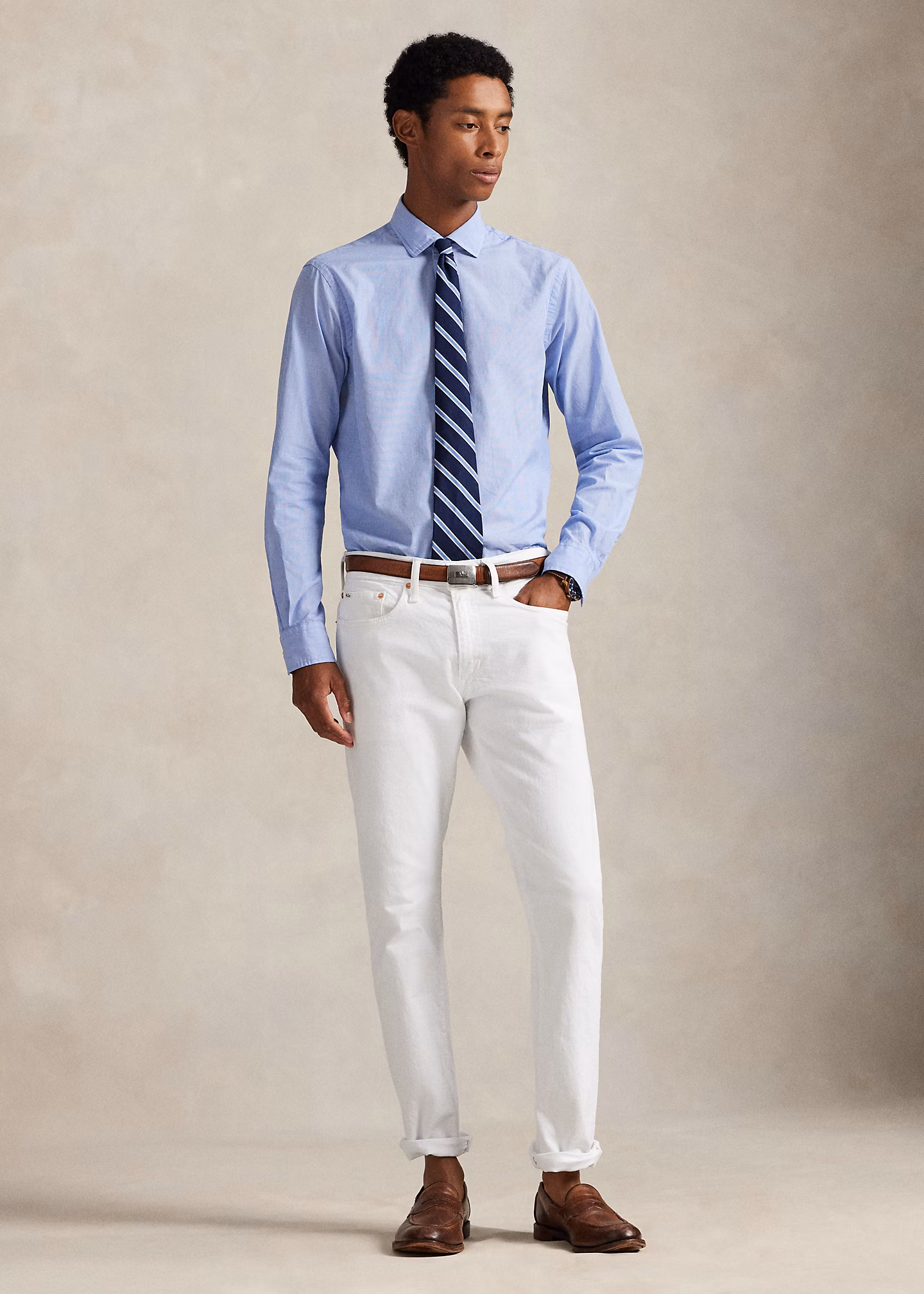 Classic-Fit Fil-à-Fil-Hemd - RALPH LAUREN OUTLET