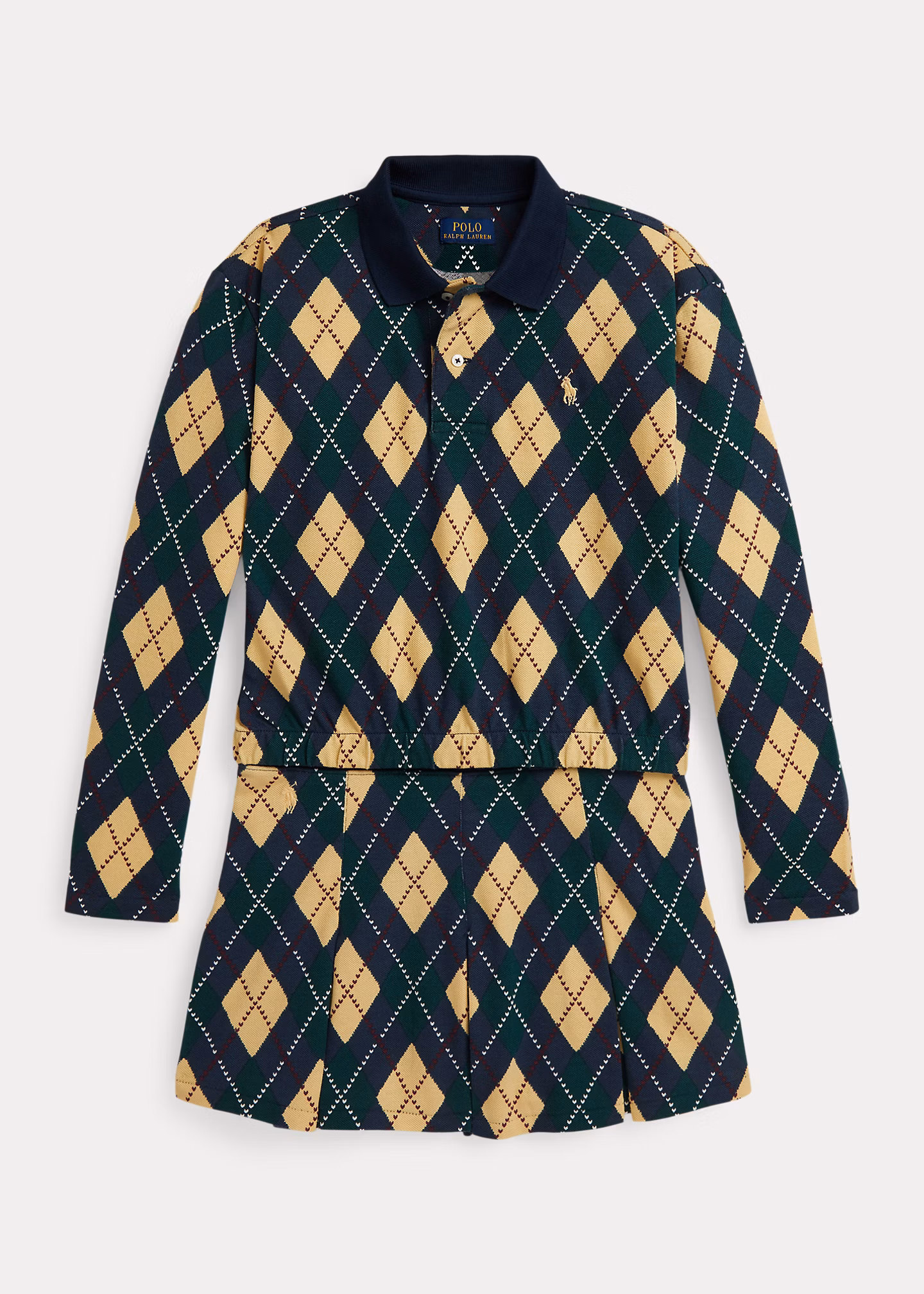 Poloshirt und Skort aus Stretchpiqué - RALPH LAUREN OUTLET