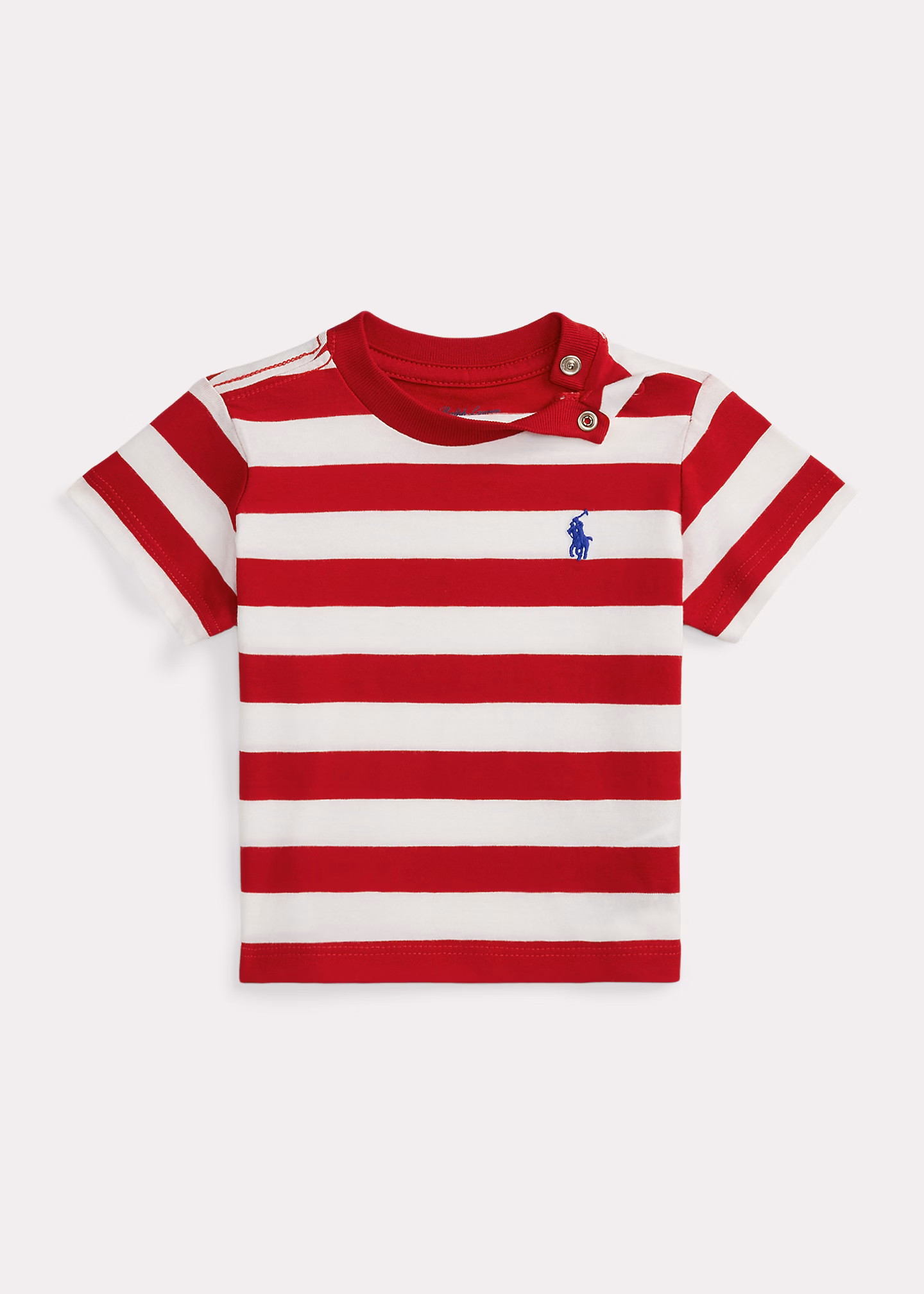 Gestreiftes T-Shirt aus Baumwolle - RALPH LAUREN OUTLET