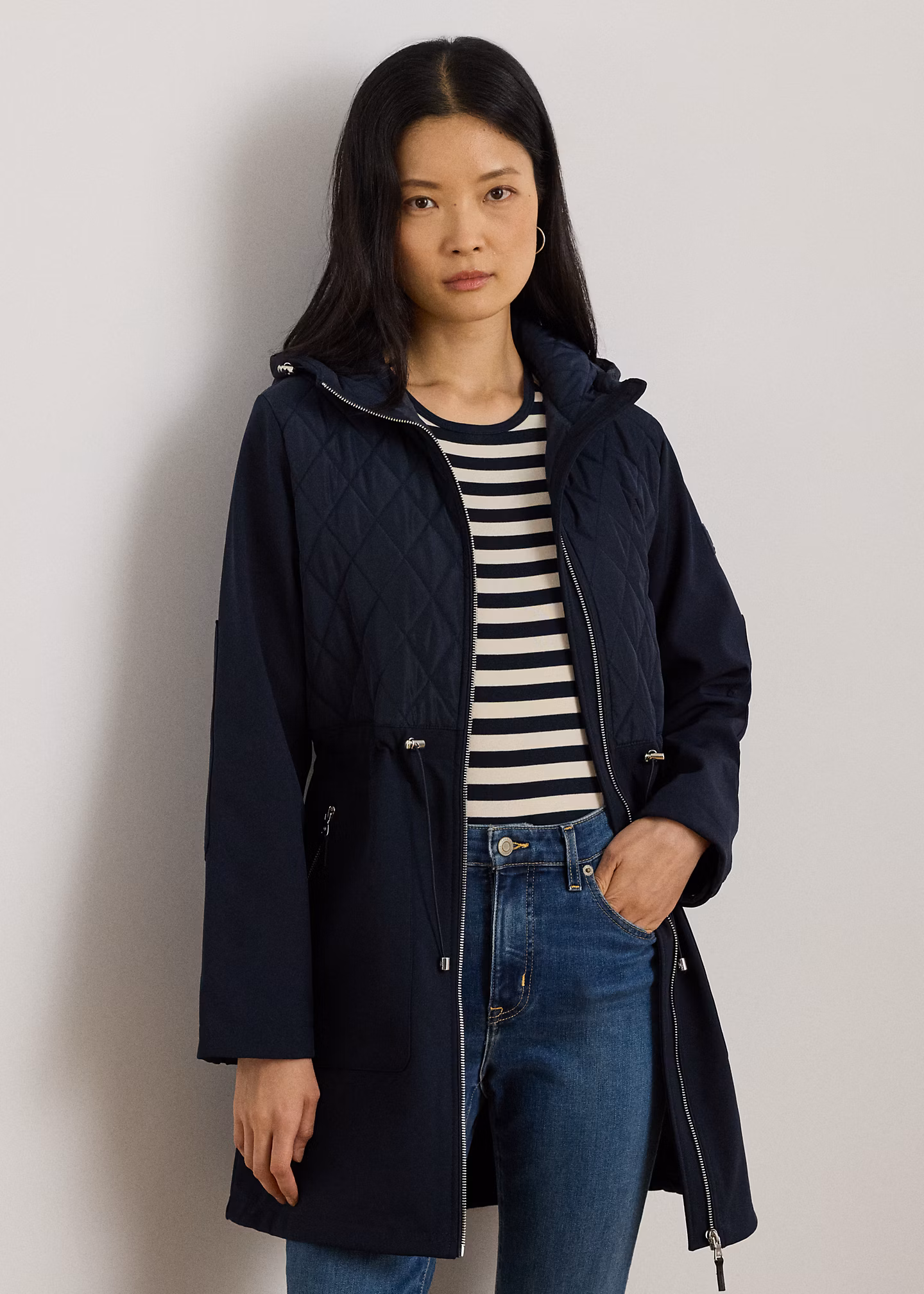 Kapuzen-Steppjacke mit Schornsteinkragen - RALPH LAUREN OUTLET