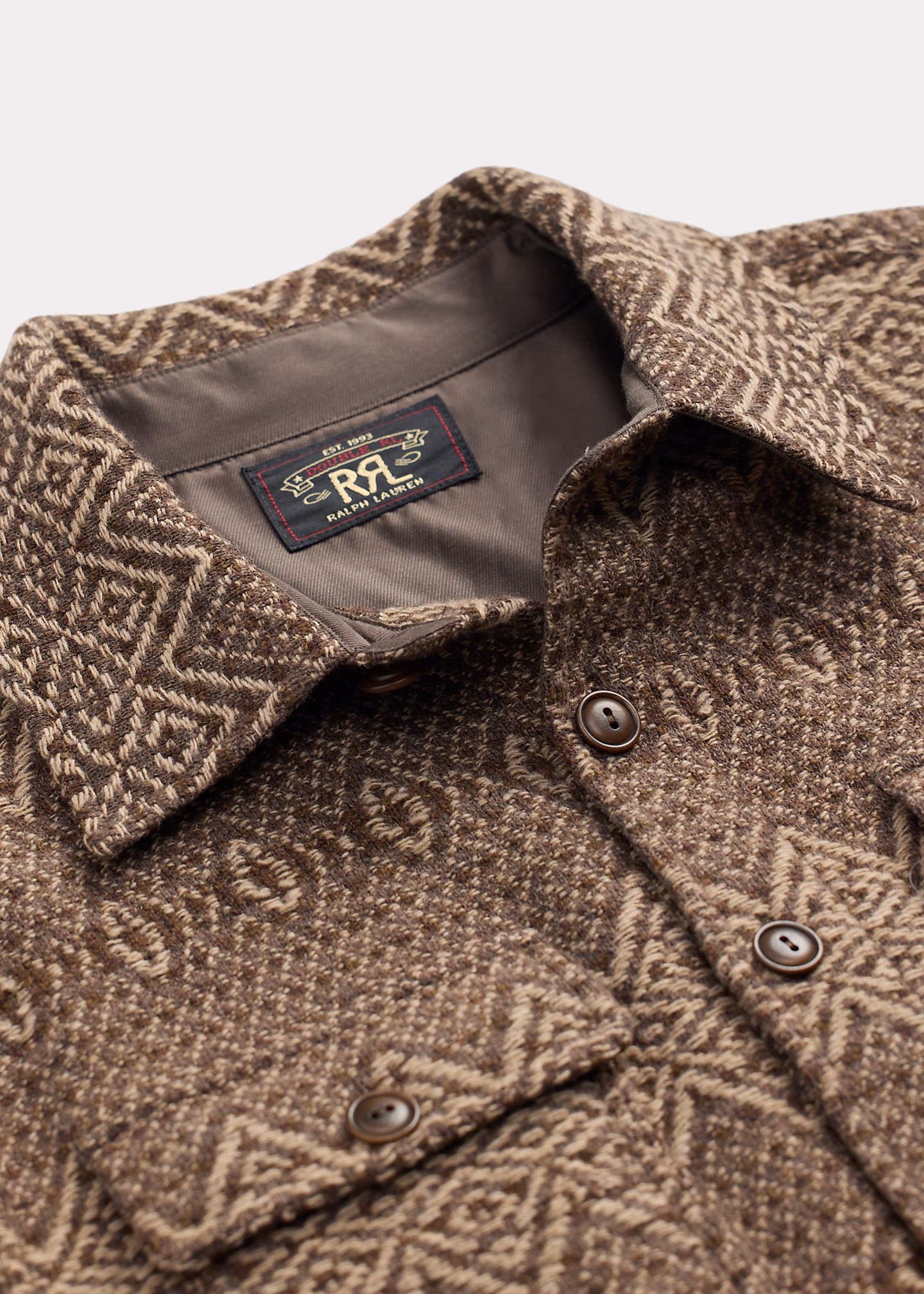 Arbeitshemd-Pullover aus Woll-Jacquard - RALPH LAUREN OUTLET