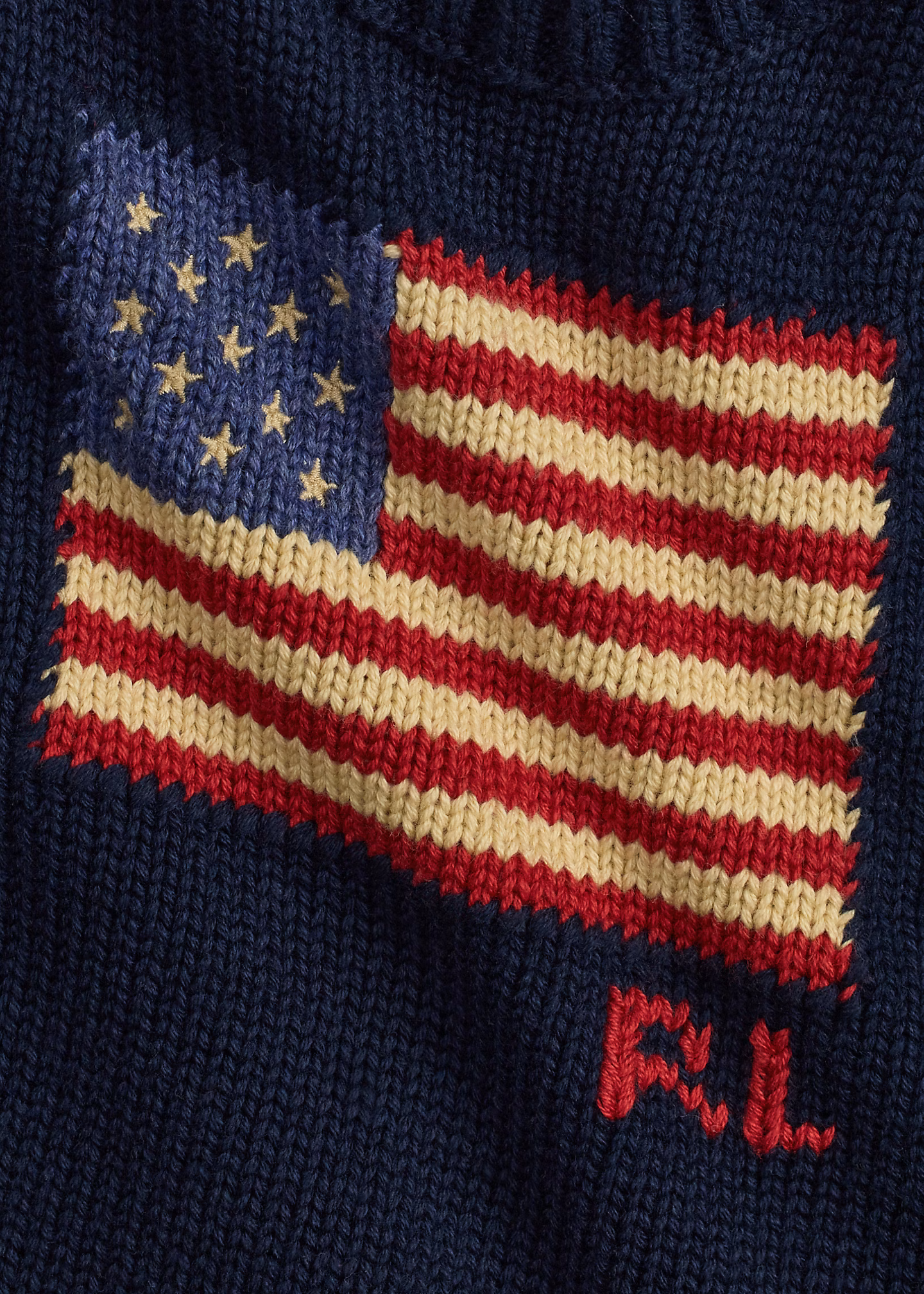 Baumwoll-Pulloverkleid mit US-Flagge - RALPH LAUREN OUTLET