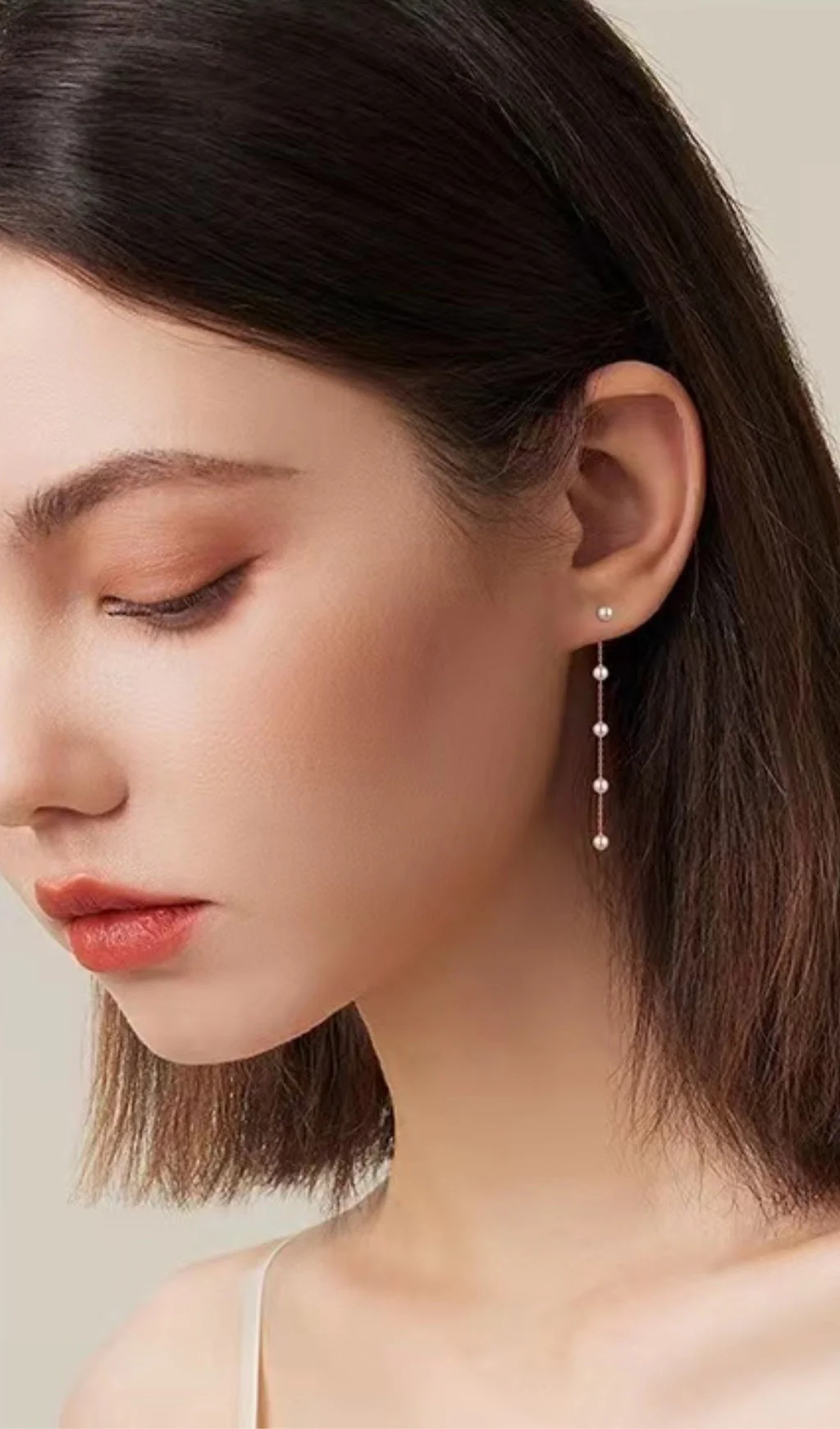 LONG PEARL TASSEL EARRINGS