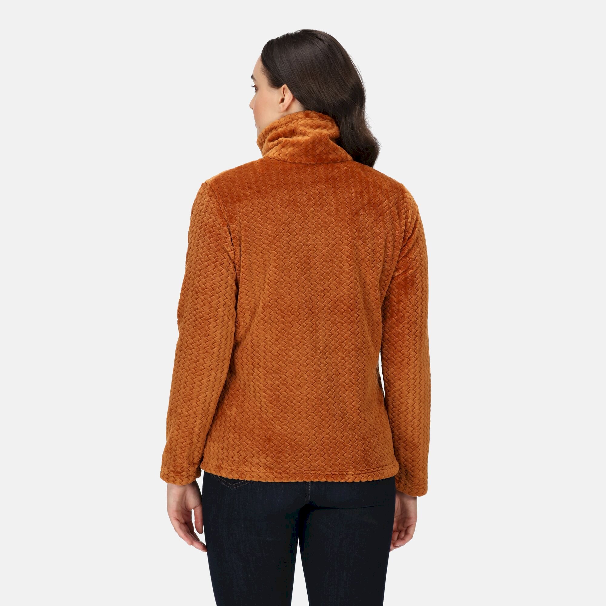 Women's Heloise Full Zip Fleece | Copper Almond Ripple