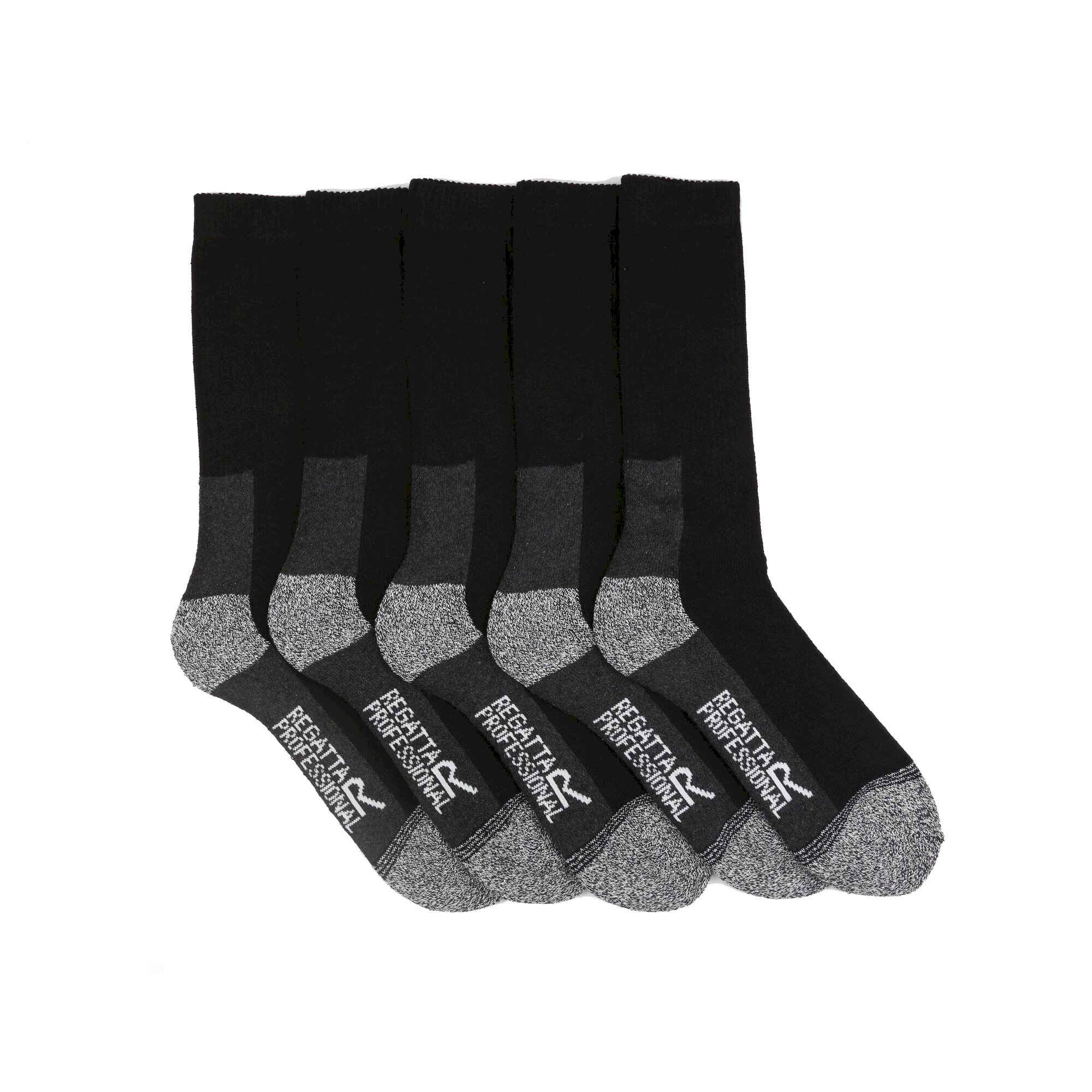 Men's Work Socks 5 Pack | Black