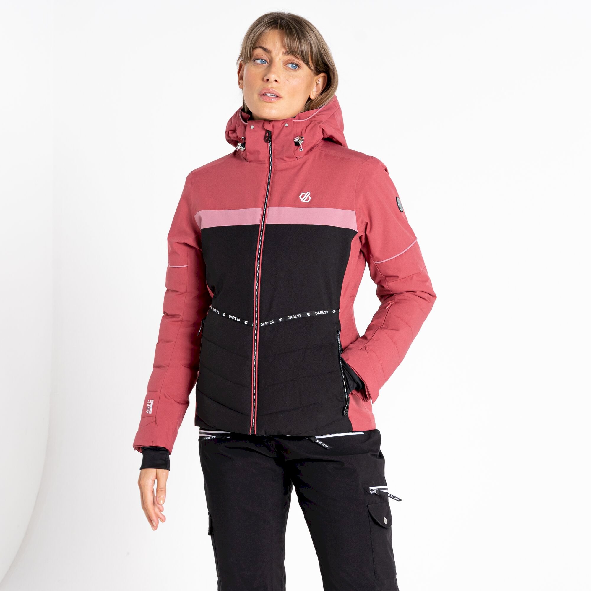 Dare 2b - Women's Conveyed Waterproof Ski Jacket | Earth Rose Black