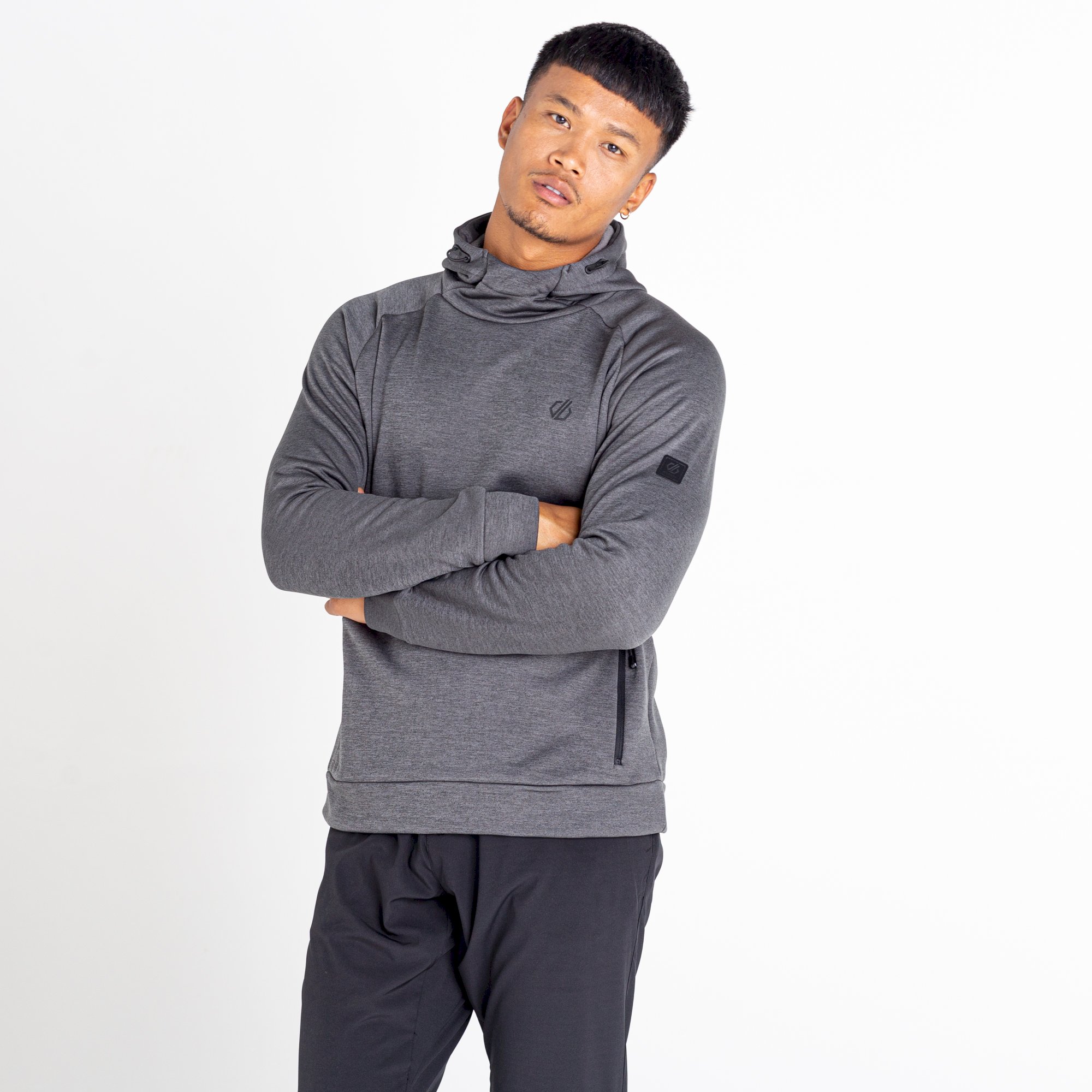 Dare 2b - Men's Out Calling Overhead Fleece | Charcoal Grey Marl