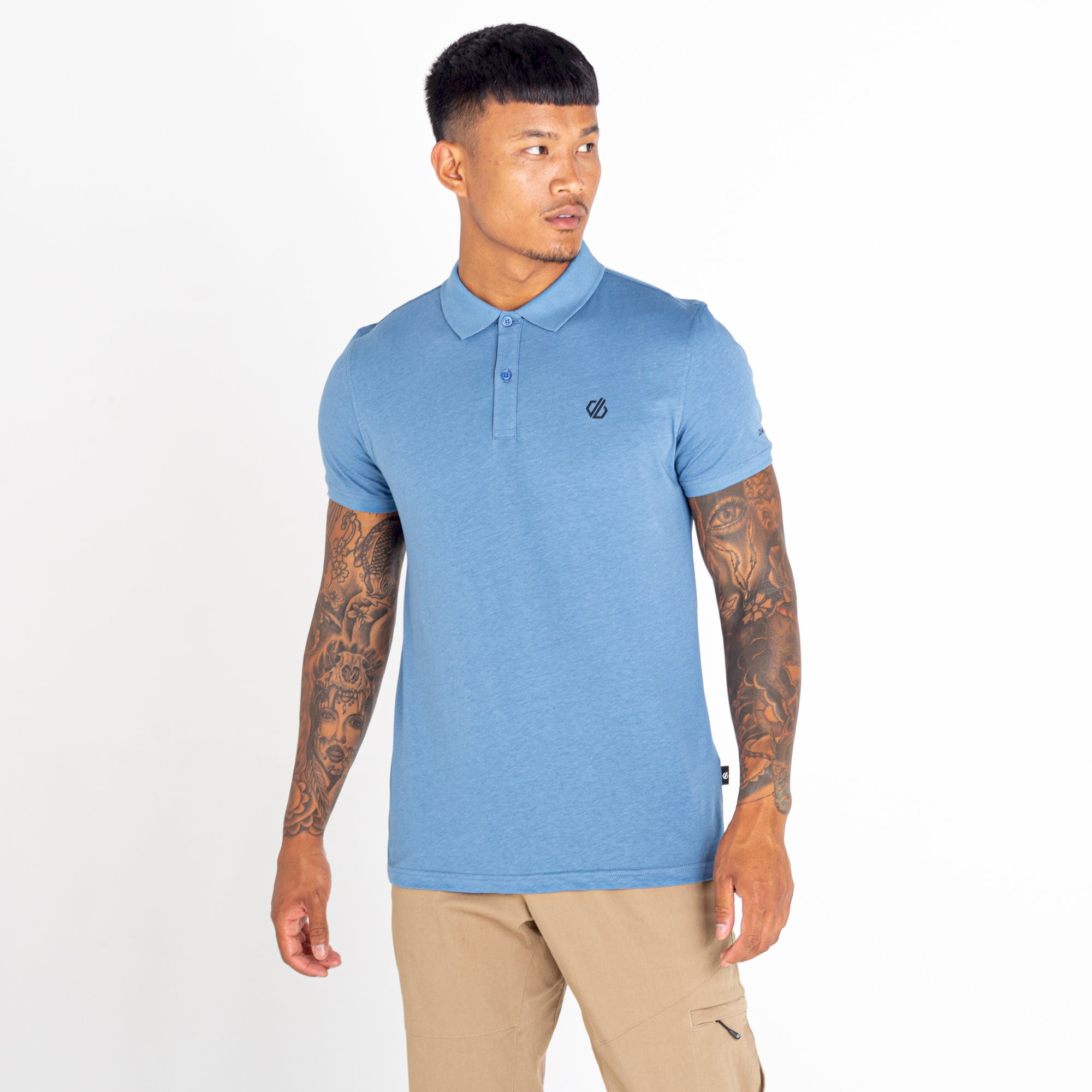 Dare 2b - Men's Decisive Polo Shirt | Stellar Blue Marl