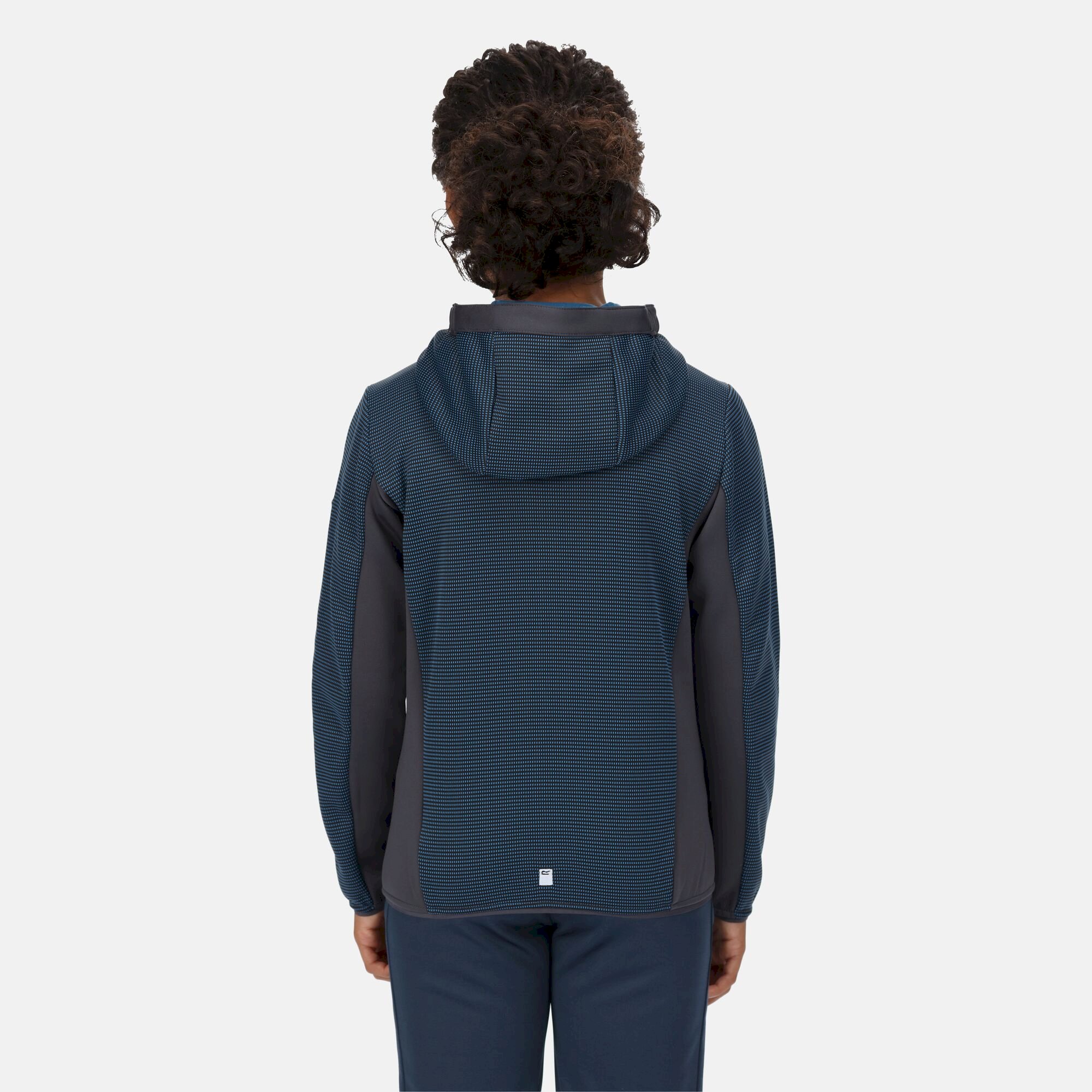 Kids' Highton Full Zip Fleece | Imperial Blue India Grey